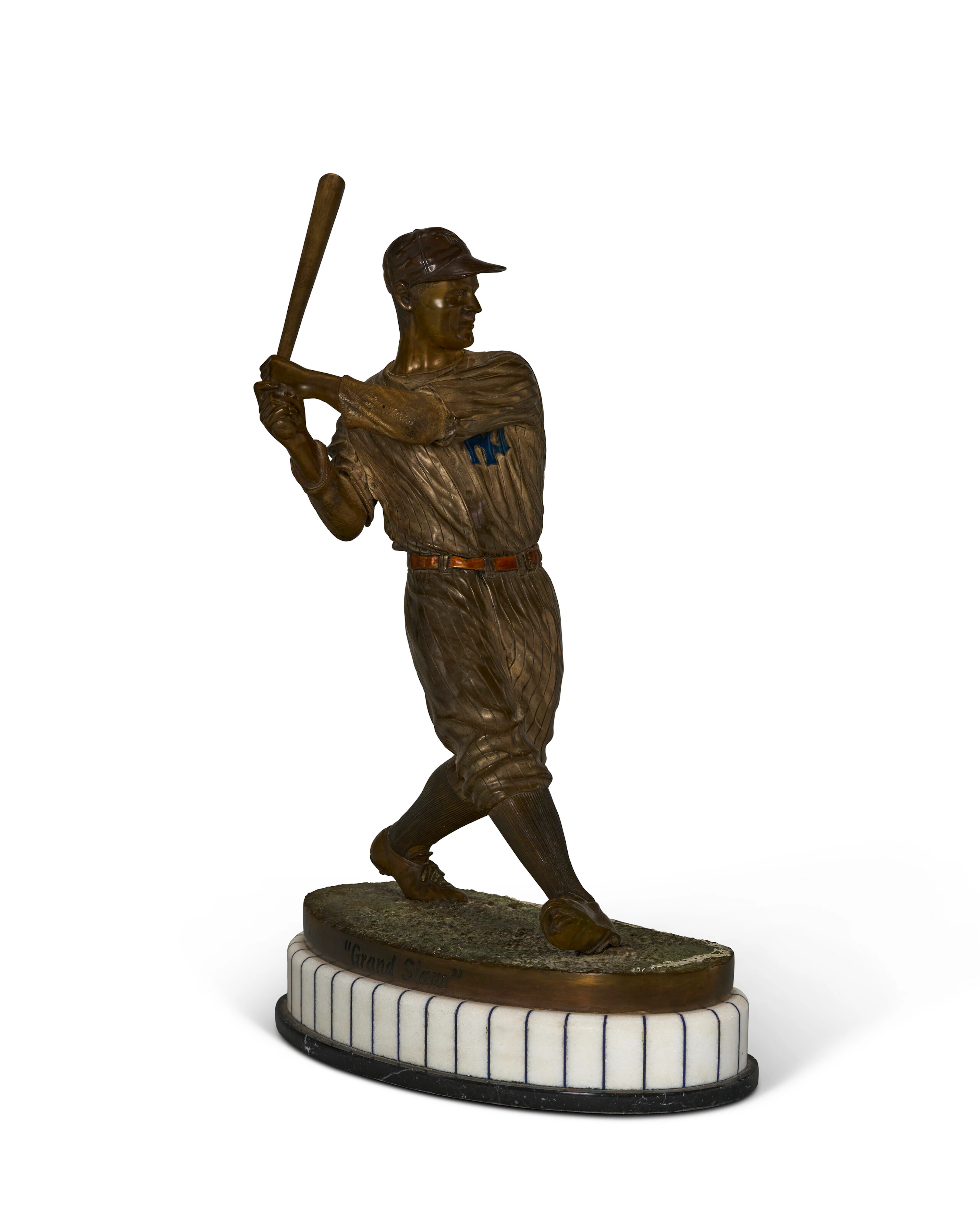 "THE PRIDE OF THE YANKEES" (LOU GEHRIG) BRONZE SCULPTURE BY R.P. DAUS