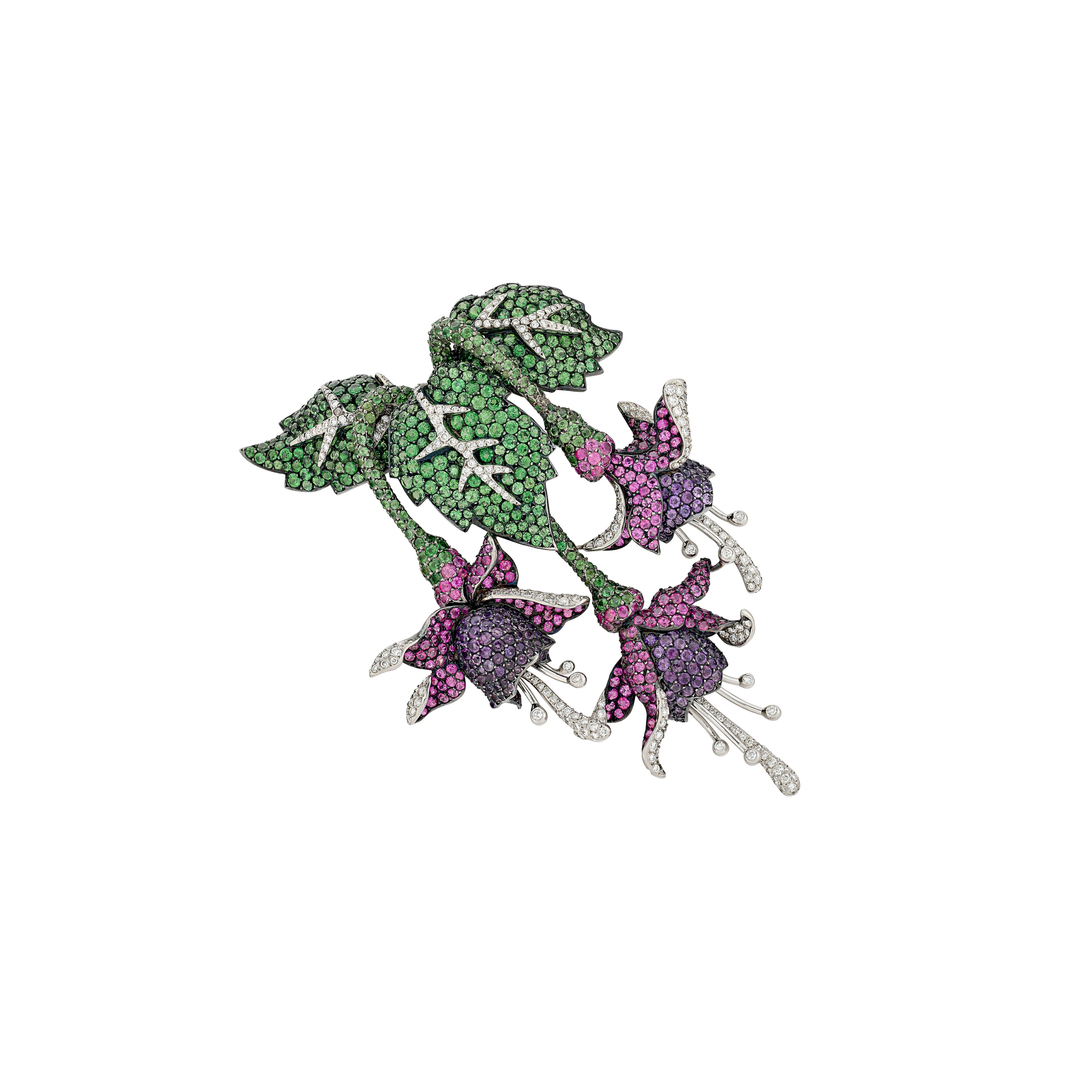 Corentin Quideau by Georland Multi-Gem 'Fuchsia' Brooch