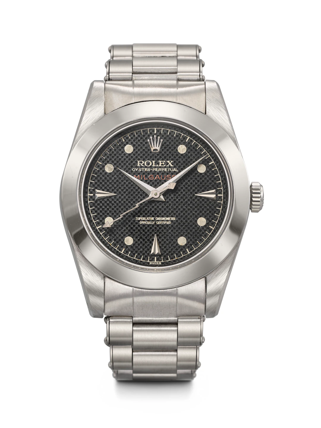 Rolex. An Exceedingly Rare and Important Stainless Steel Automatic