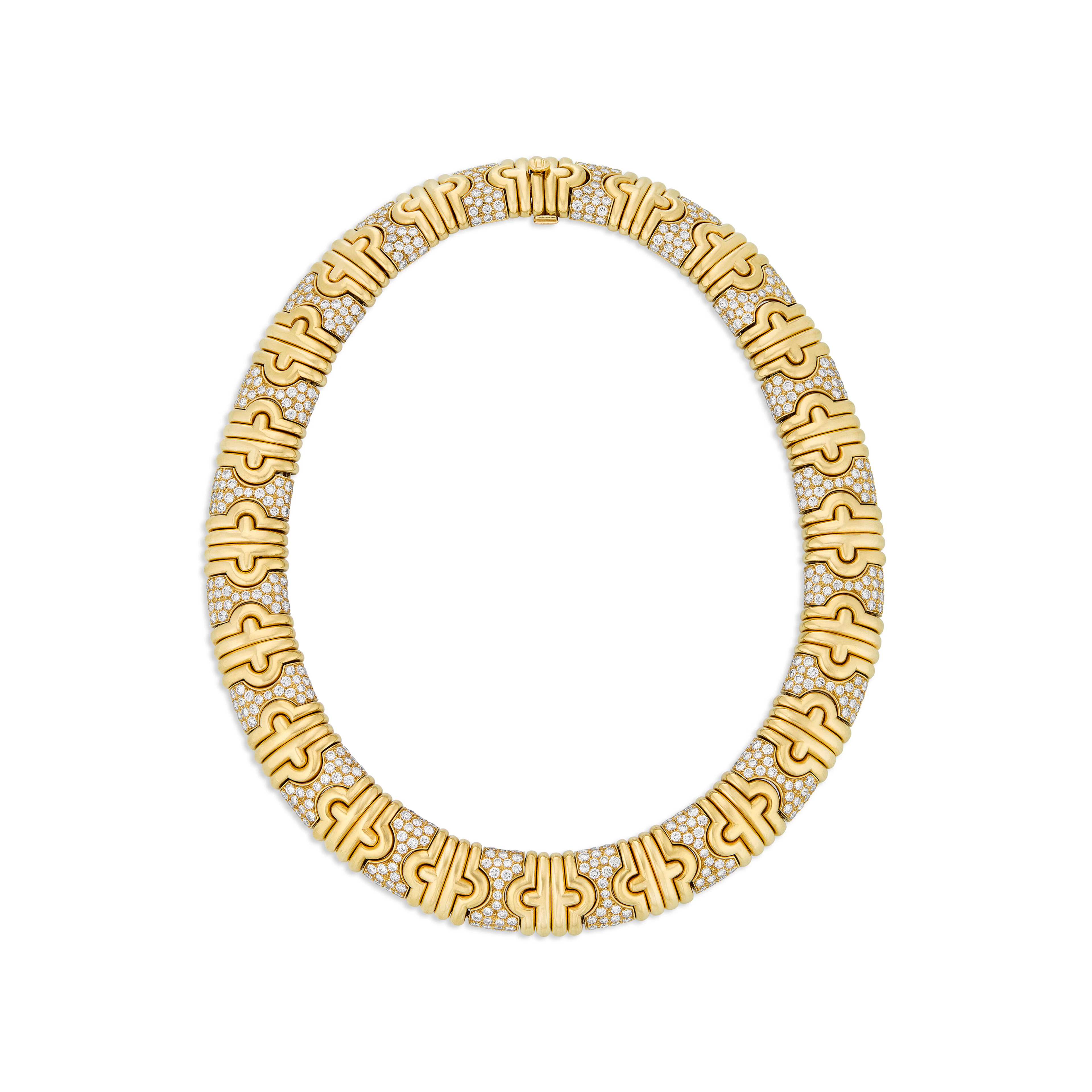Bulgari Diamond and Gold 'Parentesi' Necklace