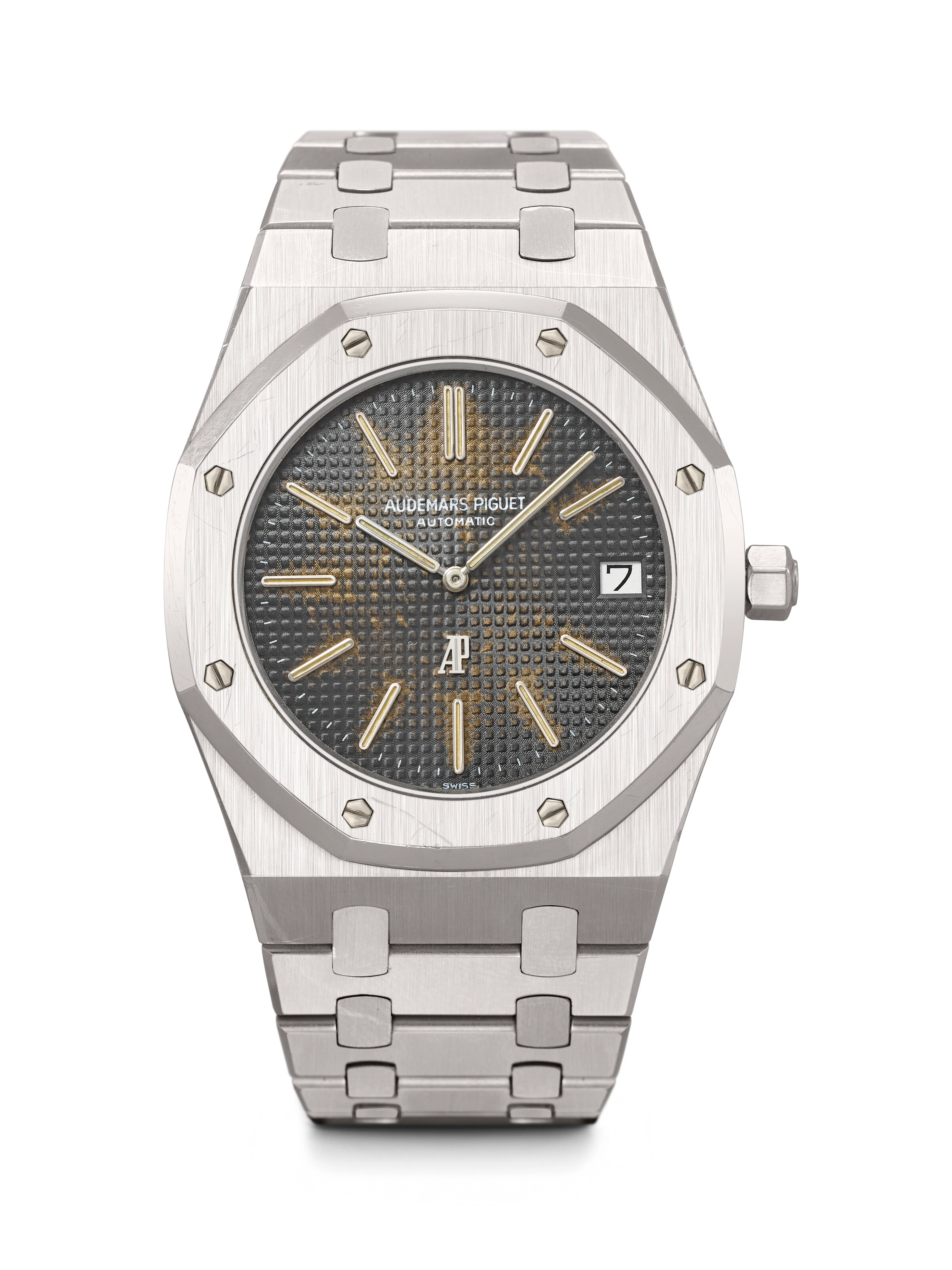AUDEMARS PIGUET. AN ICONIC AND HIGHLY ATTRACTIVE STAINLESS STEEL AUTOMATIC