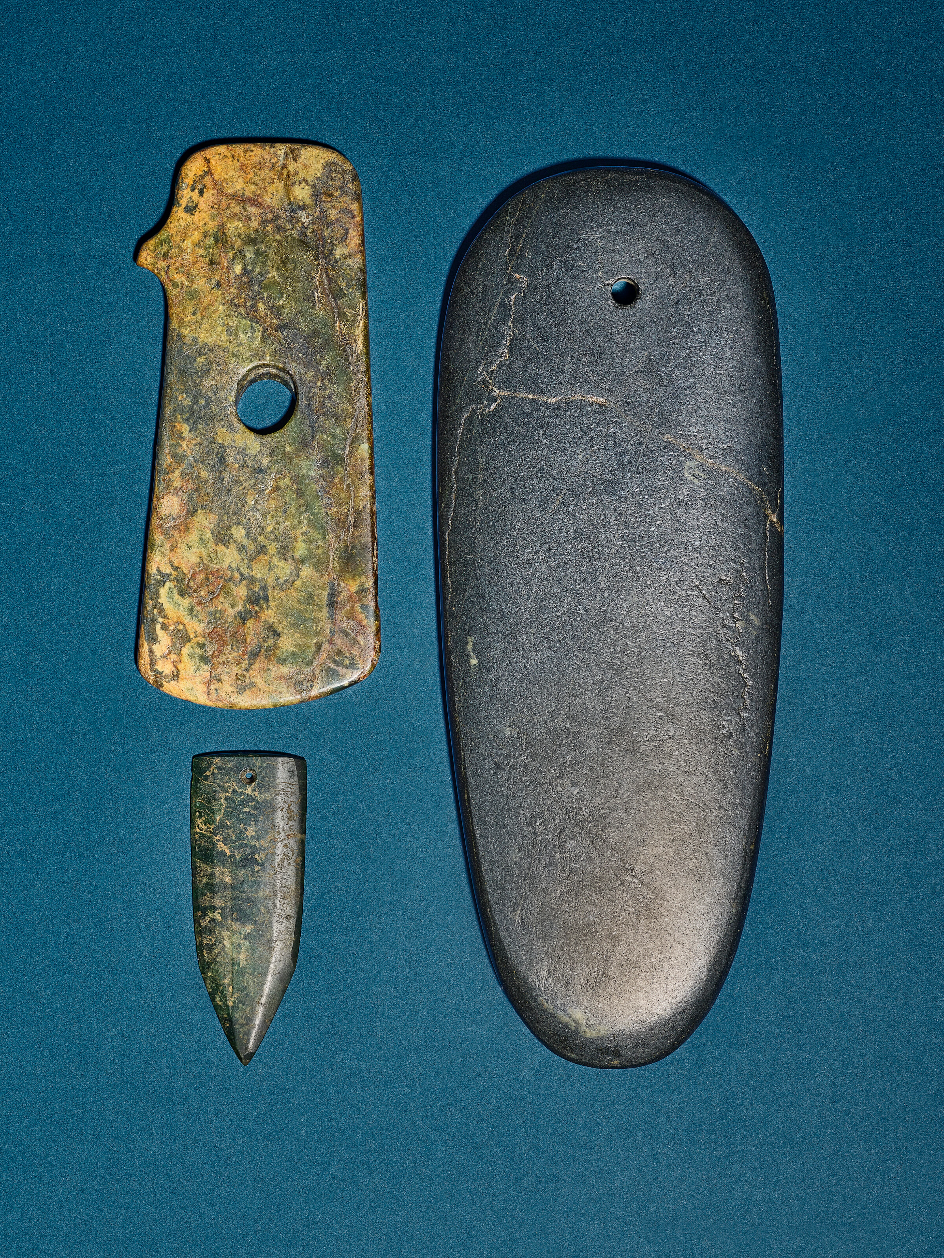 Three Jade Ceremonial Blades