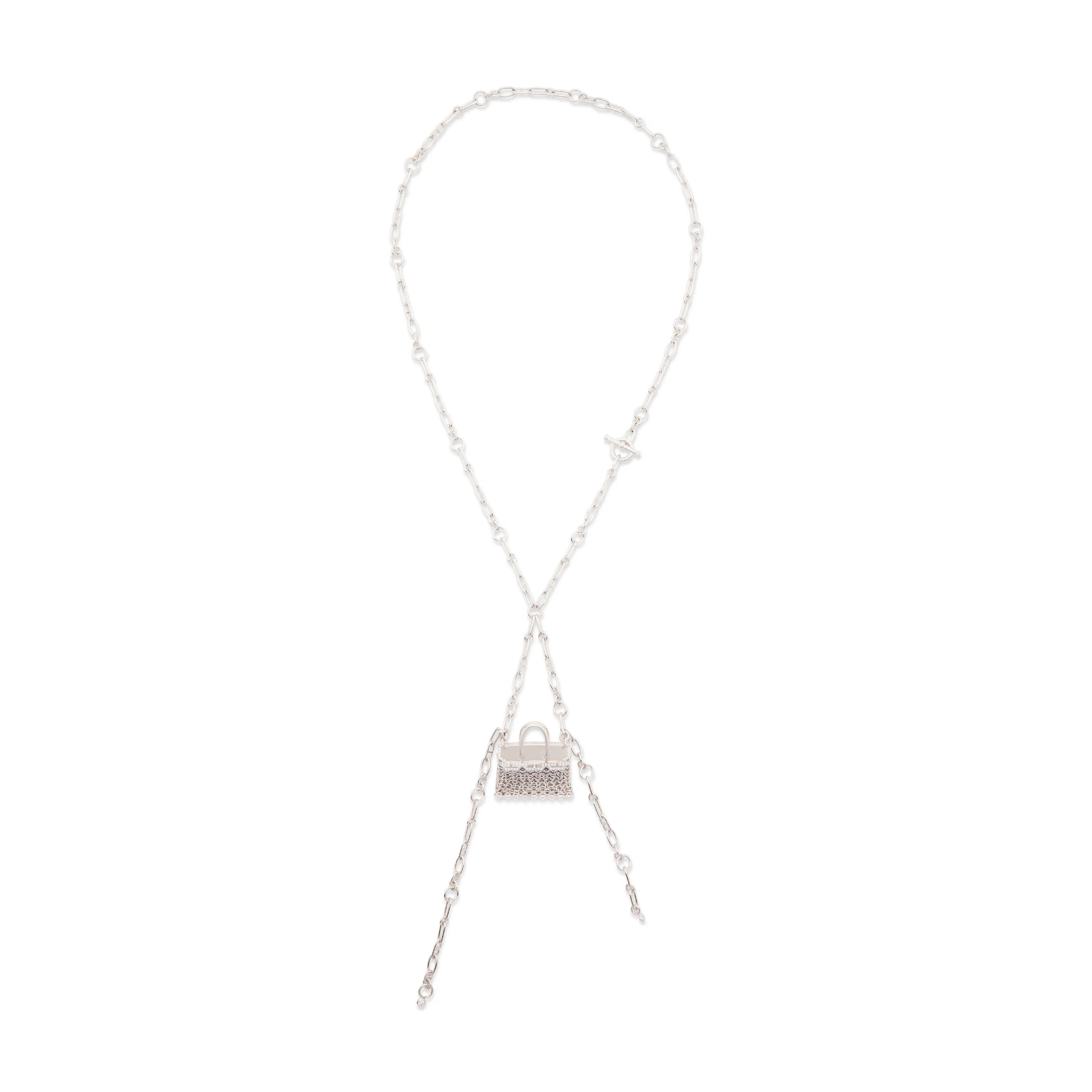 An 18K White Gold & Diamond Précieux Birkin Necklace