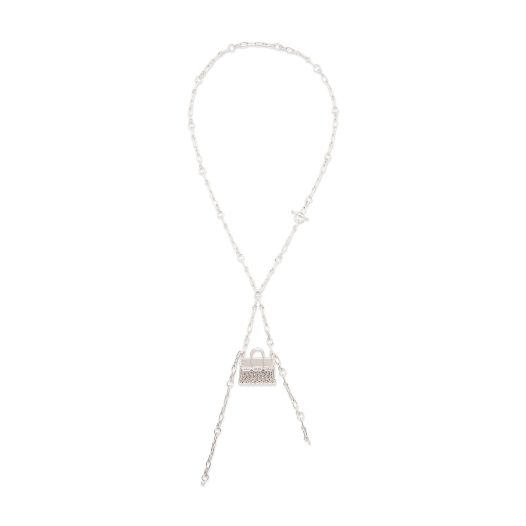 An 18K White Gold & Diamond Précieux Birkin Necklace