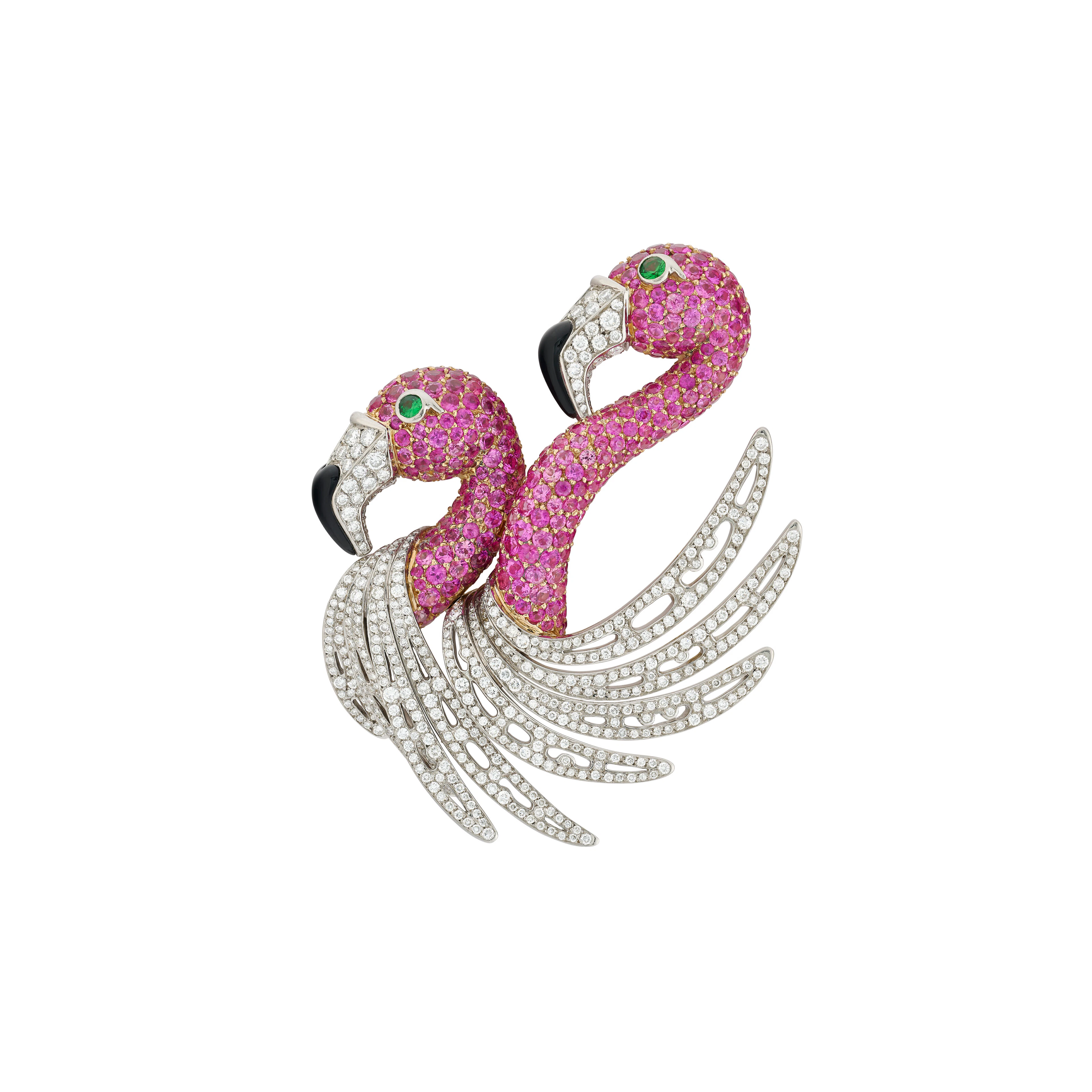 Corentin Quideau by Georland Multi-Gem 'Flamans' Clip-Brooch