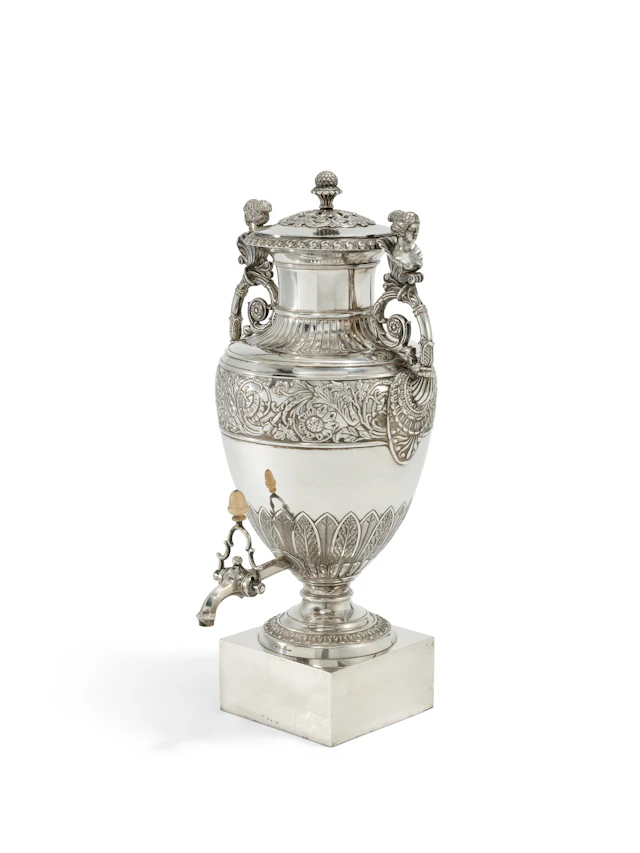 A Swedish Silver Tea Urn