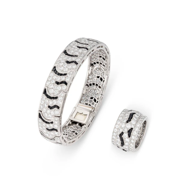 Cartier Group of Diamond and Onyx Jewellery