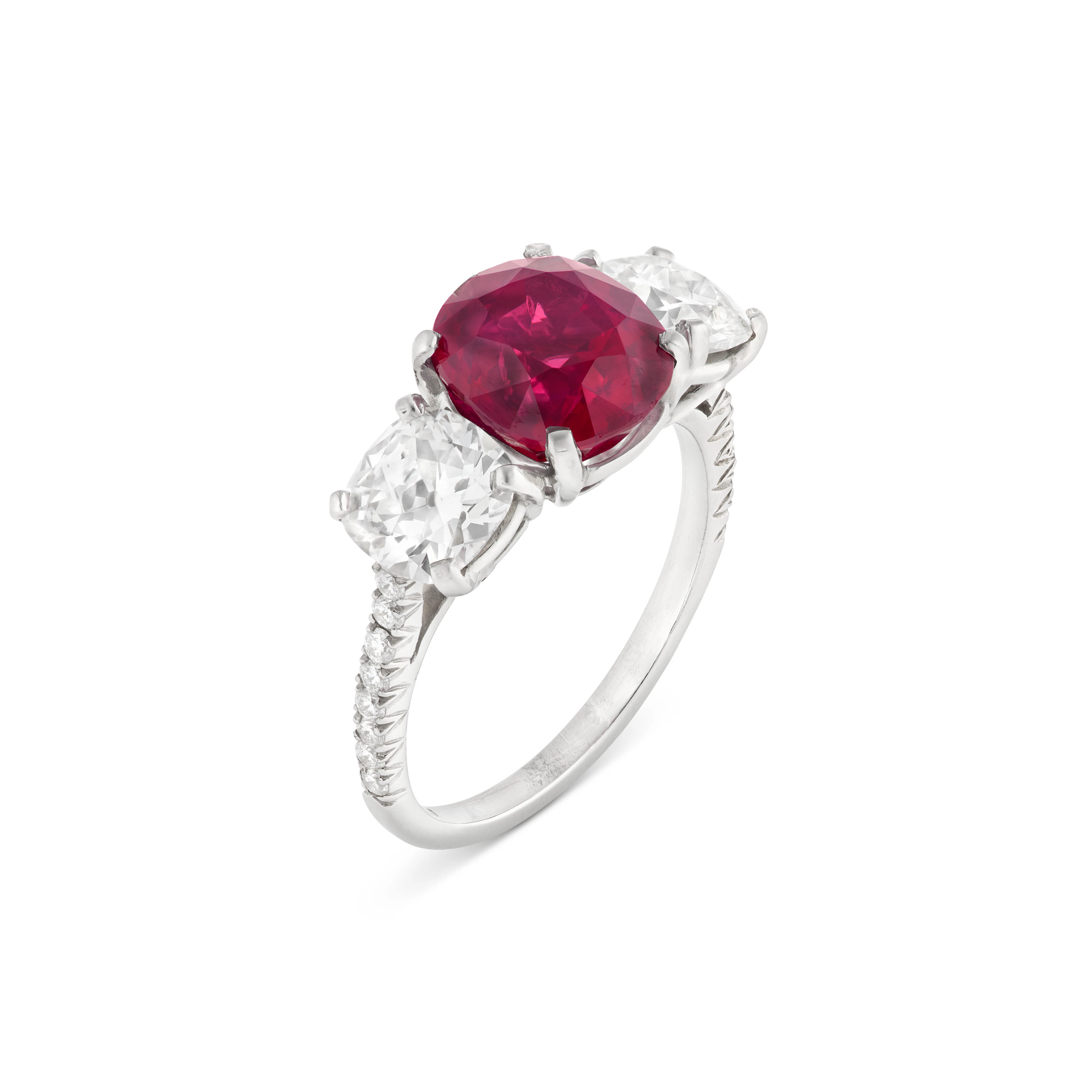 Carvin French Ruby and Diamond Ring