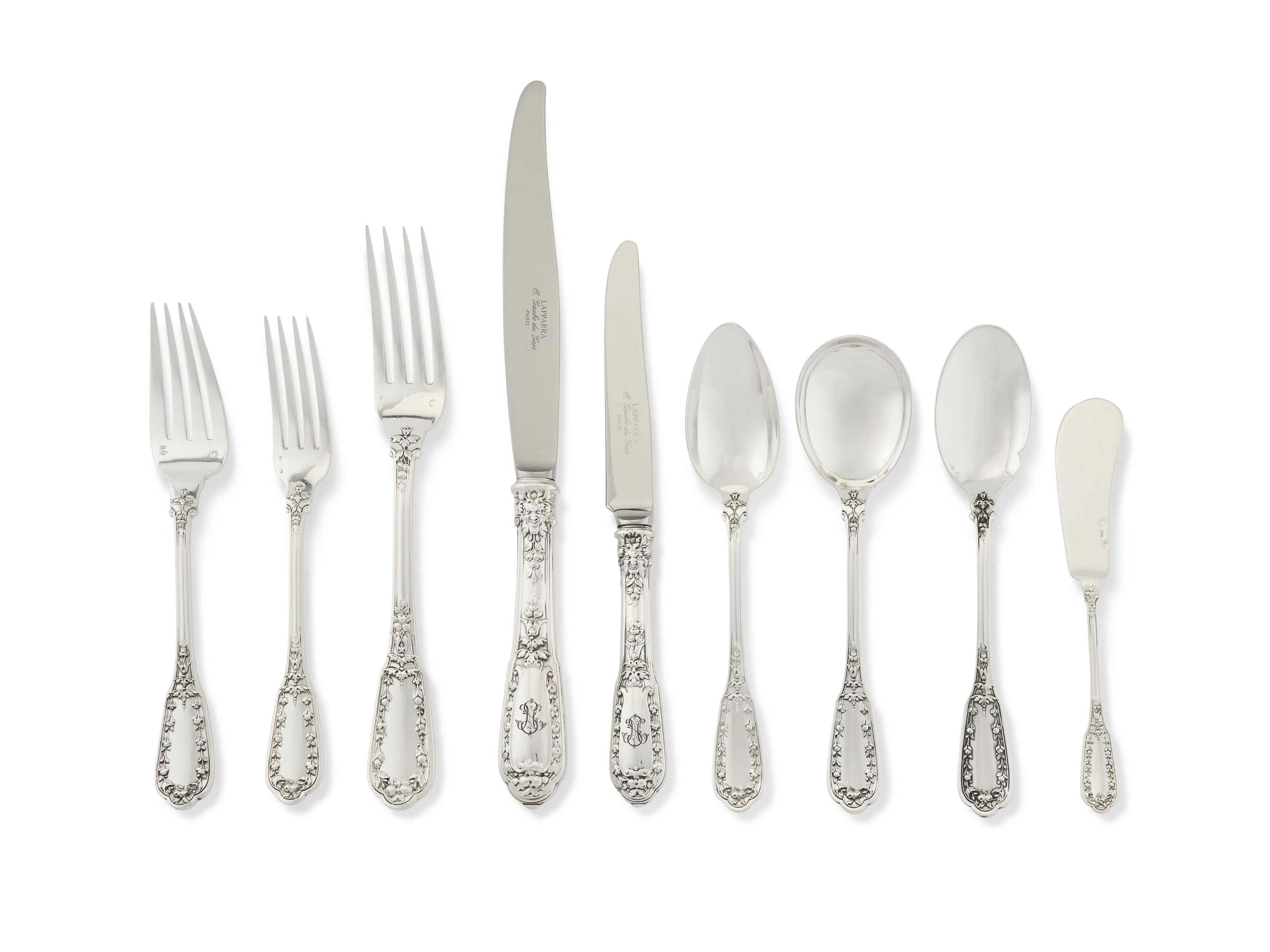 A French Silver Flatware Service