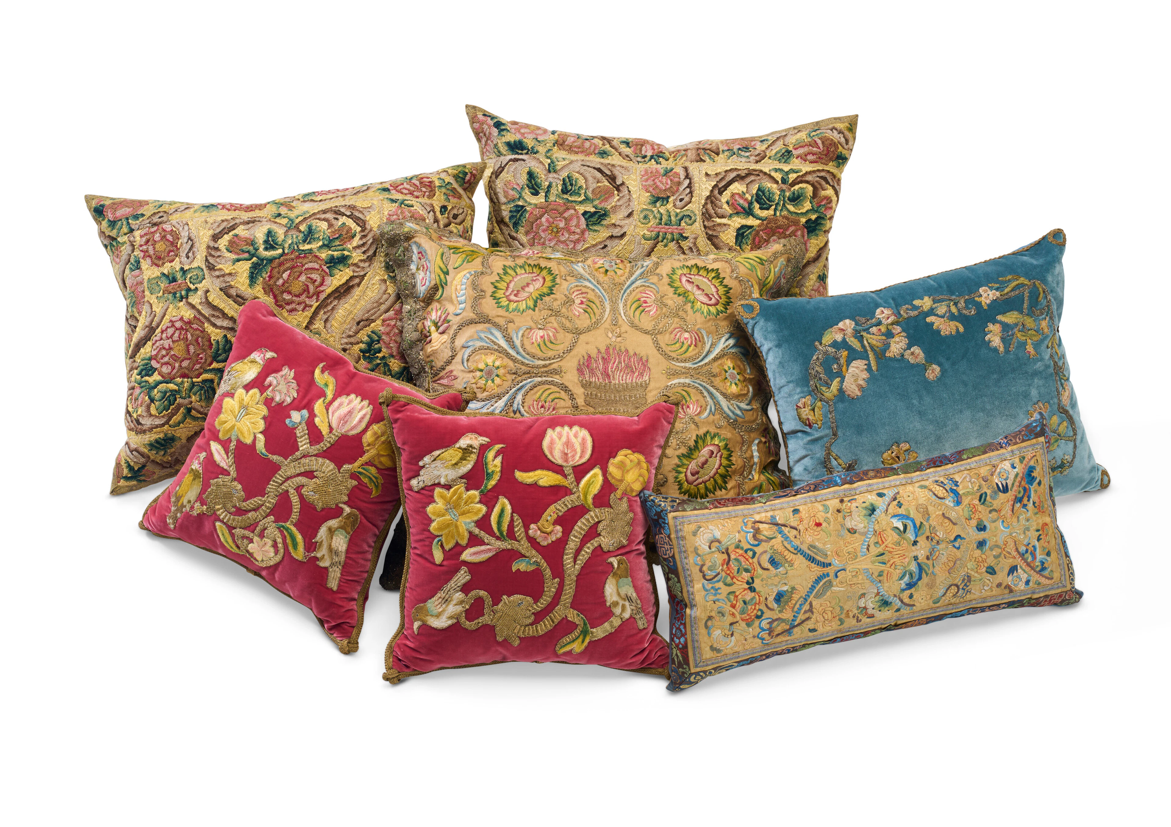 A Group of Seven Cushions