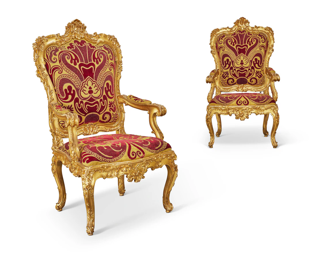 Paire De Fauteuils D'époque Rococo