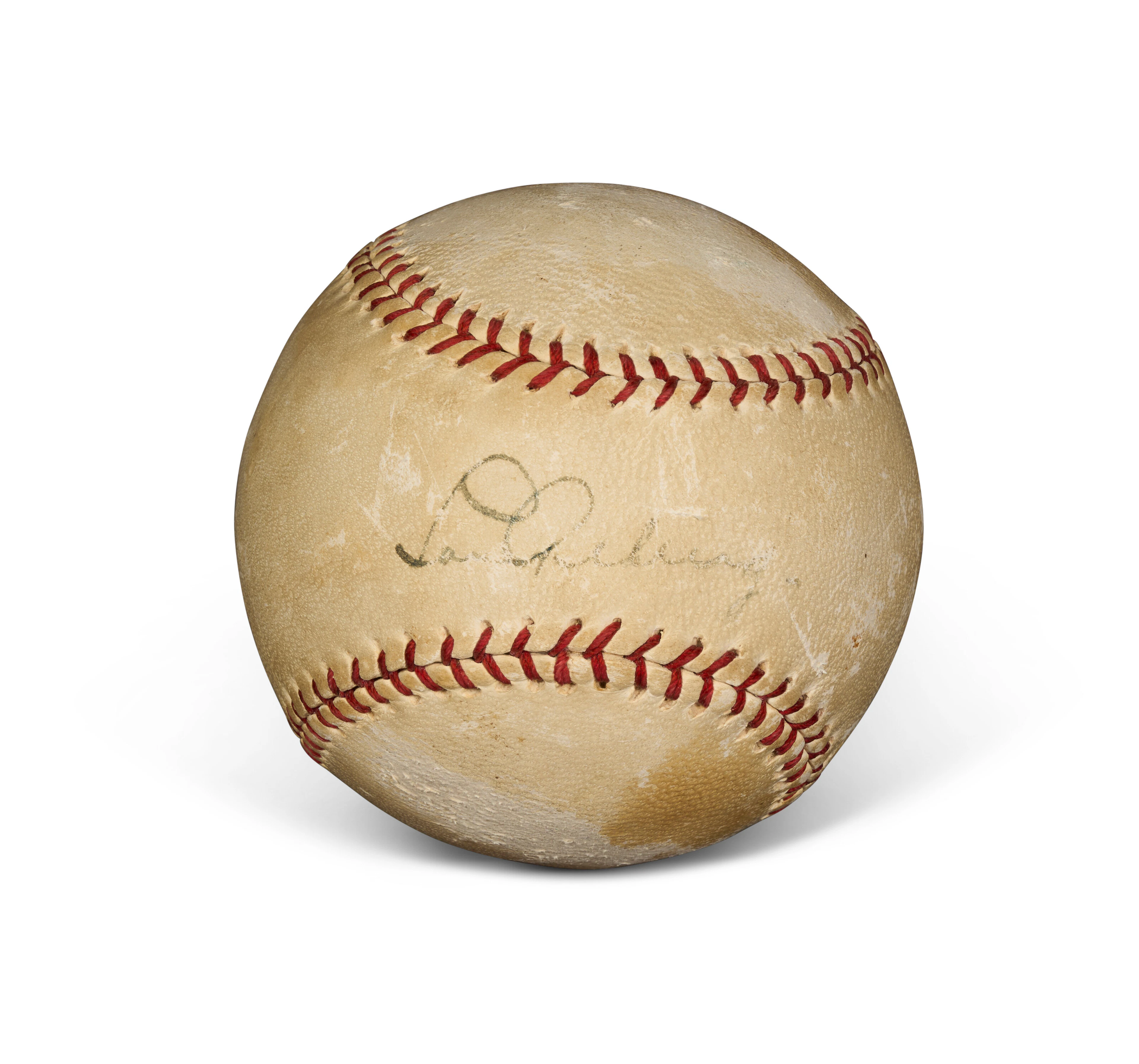 LOU GEHRIG AUTOGRAPHED BASEBALL (PSA/DNA 5 EX)