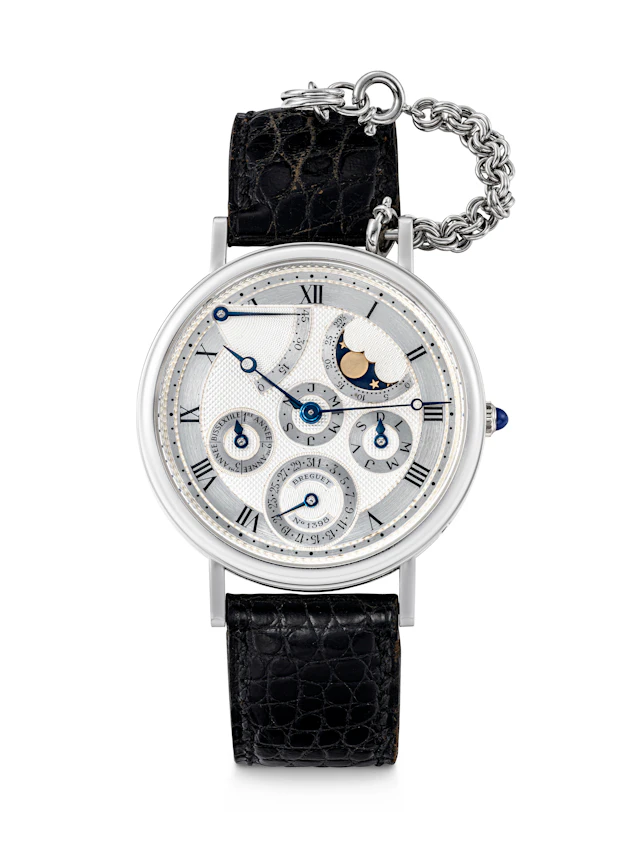 Breguet. An Extremely Rare 18K White Gold Automatic Perpetual Calendar