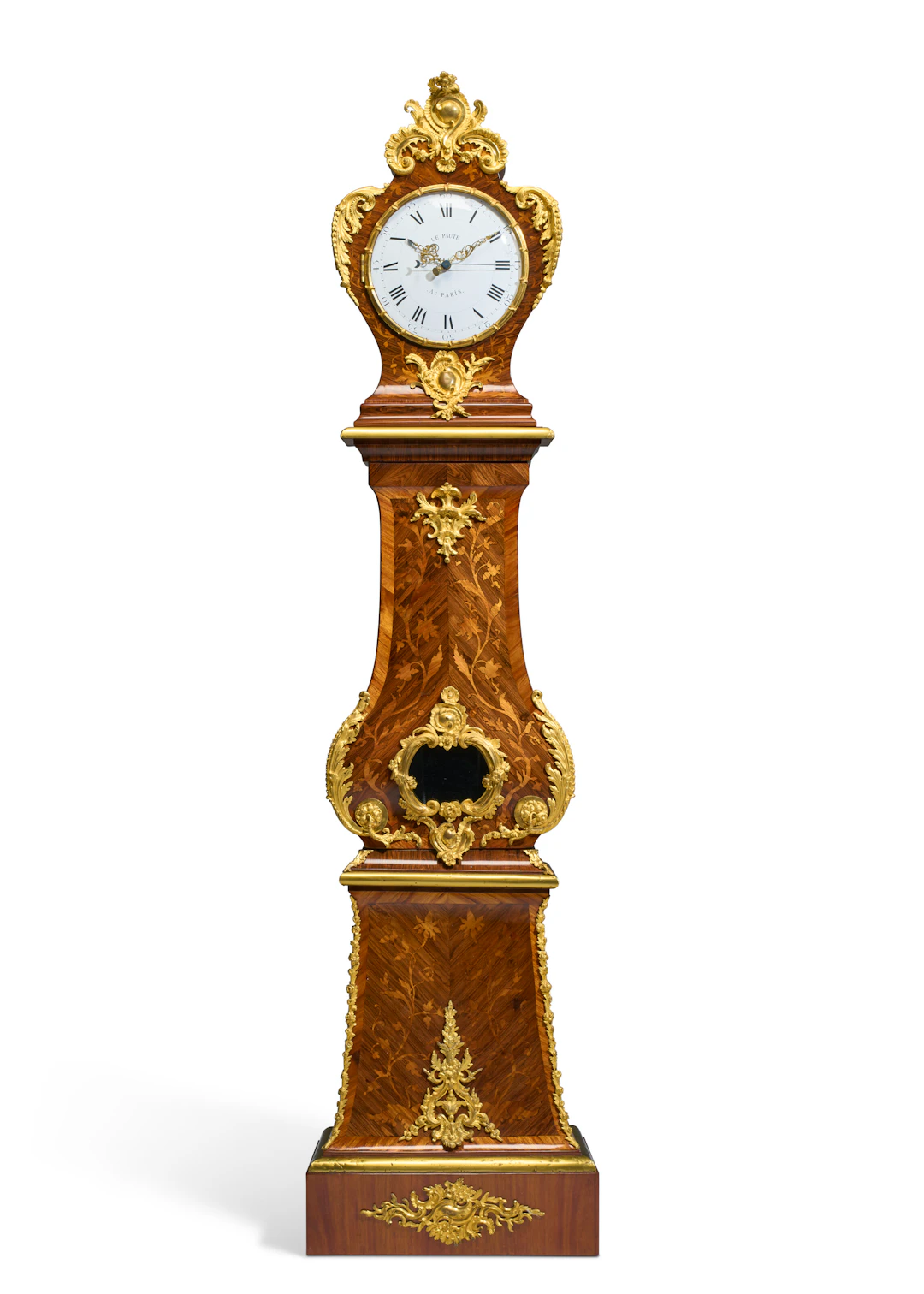 An Early Louis Xv Kingwood, Tulipwood, Bois Satine and Marquetry Regulateur