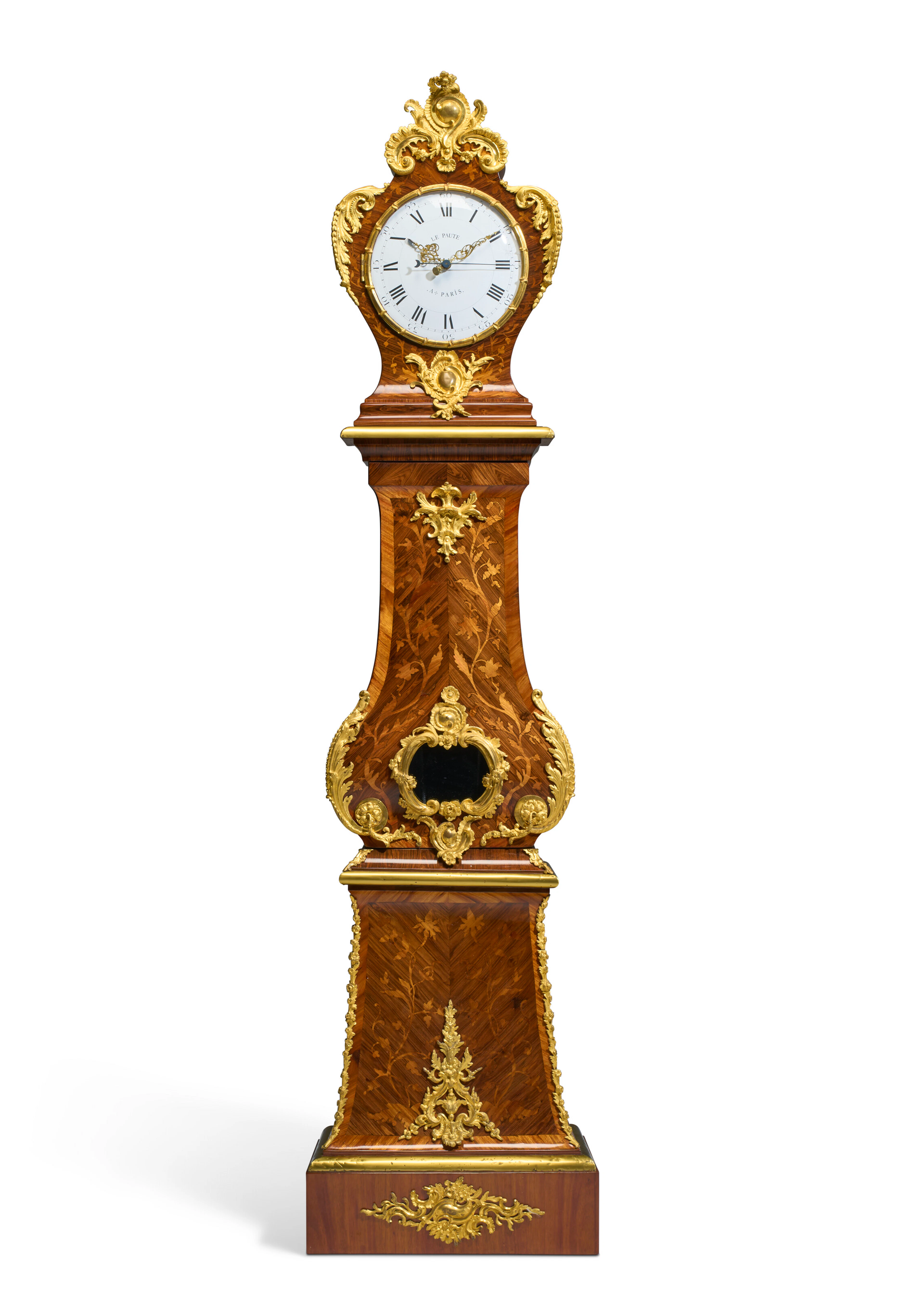 An Early Louis Xv Kingwood, Tulipwood, Bois Satine and Marquetry Regulateur