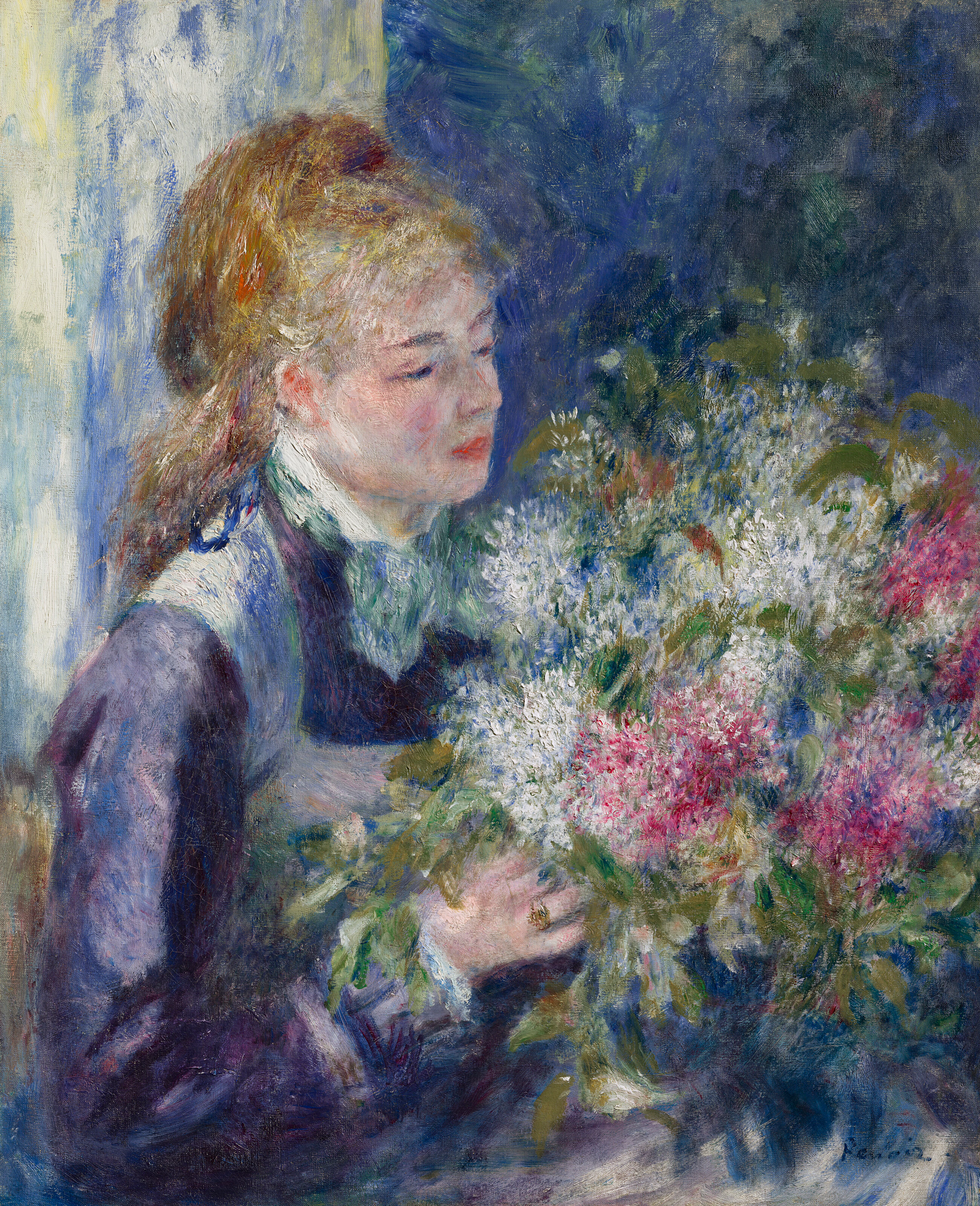 PIERRE-AUGUSTE RENOIR (1841-1919) La femme aux lilas (Portrait de Nini Lopez)
