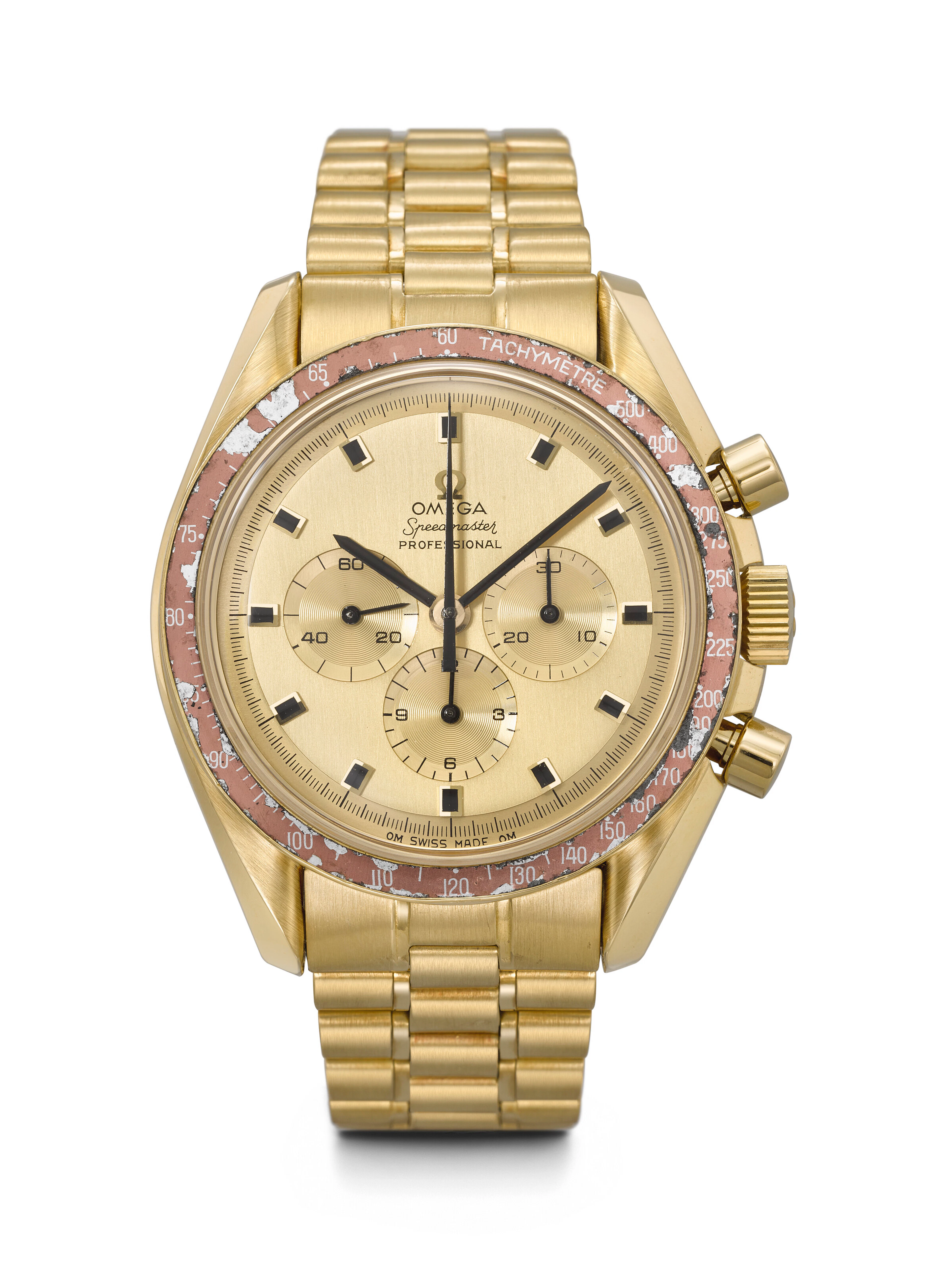 Omega. An Important 18K Gold Limited Edition Chronograph Wristwatch