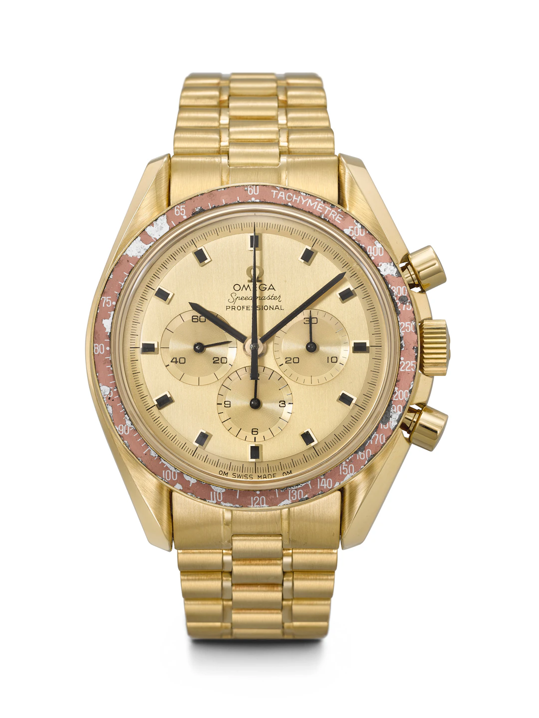 Omega. An Important 18K Gold Limited Edition Chronograph Wristwatch