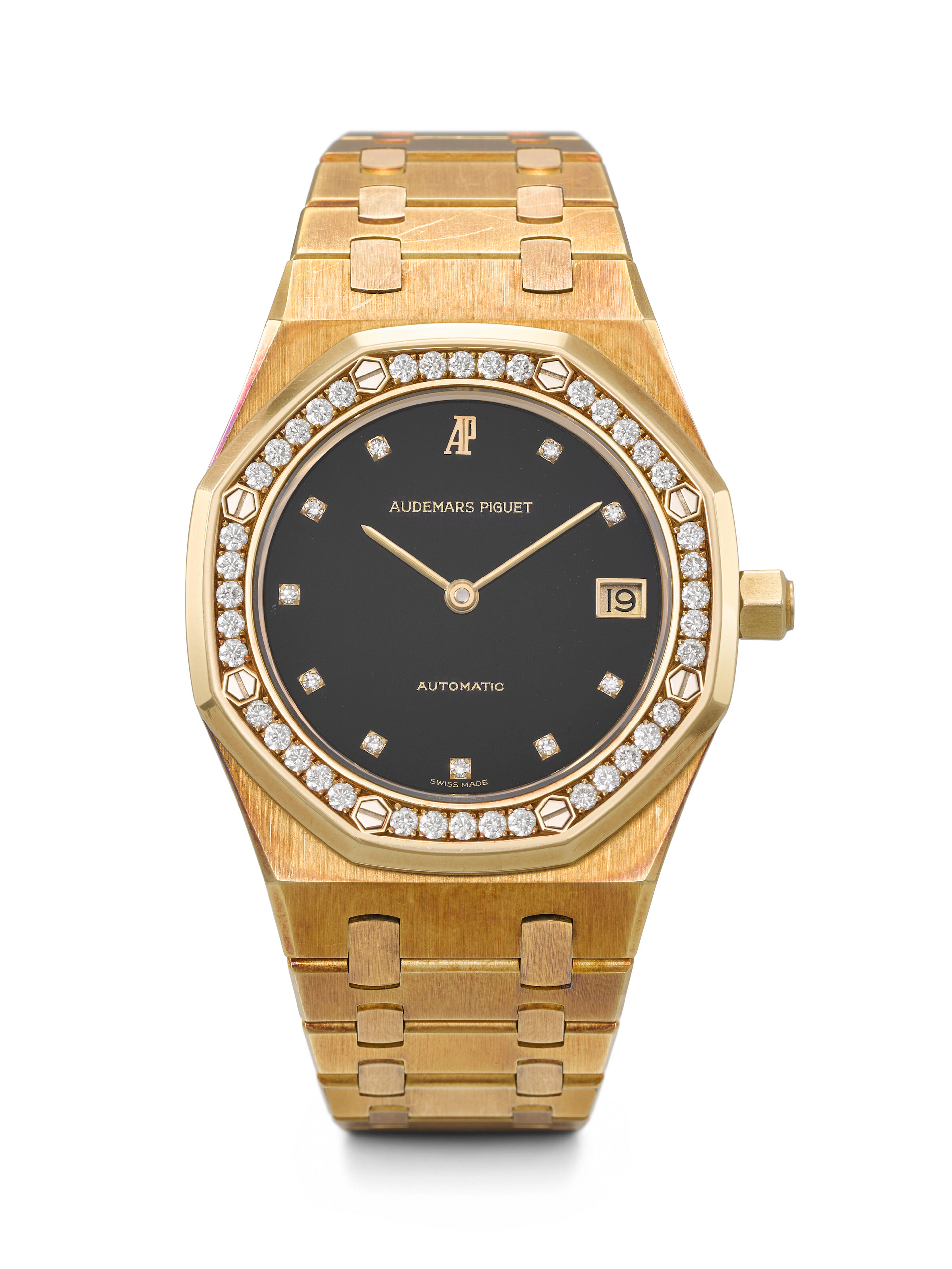 Audemars Piguet. An Extremely Rare and Attractive 18K Gold and Diamond-Set