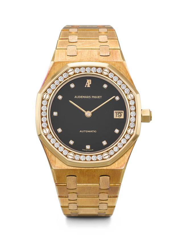 Audemars Piguet. An Extremely Rare and Attractive 18K Gold and Diamond-Set