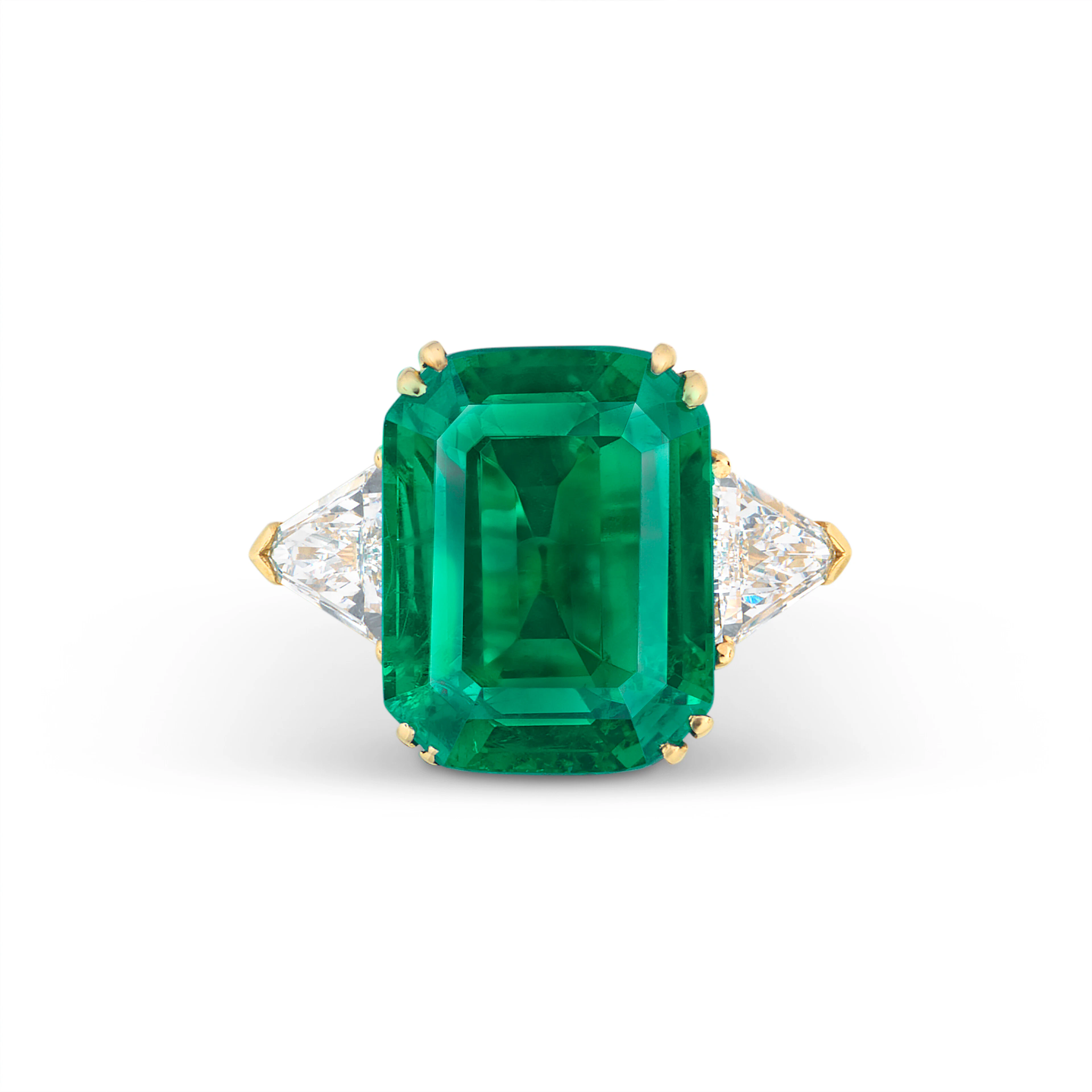 Harry Winston Emerald and Diamond Ring