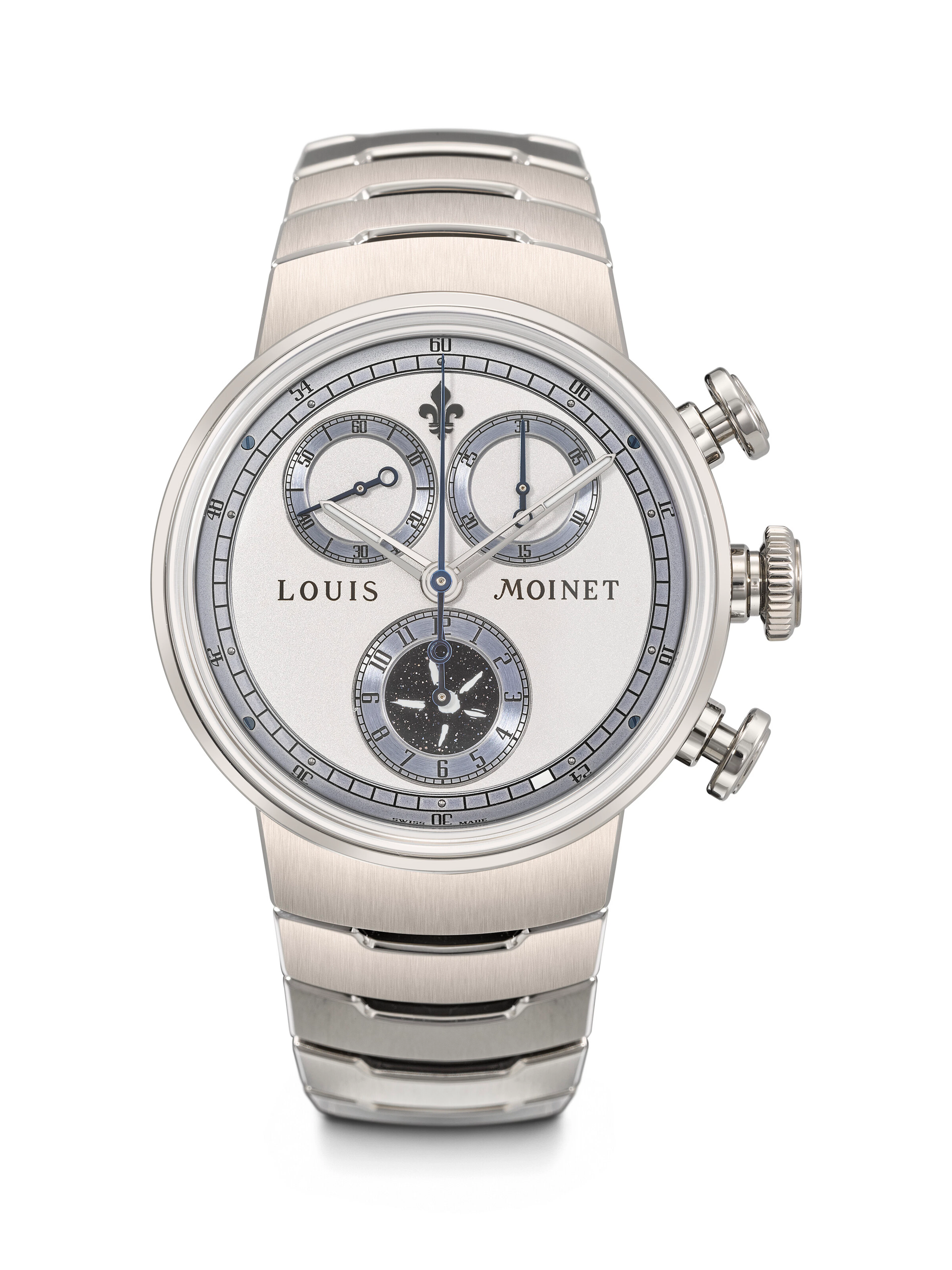 Louis Moinet. A Unique and Attractive Titanium Chronograph Wristwatch