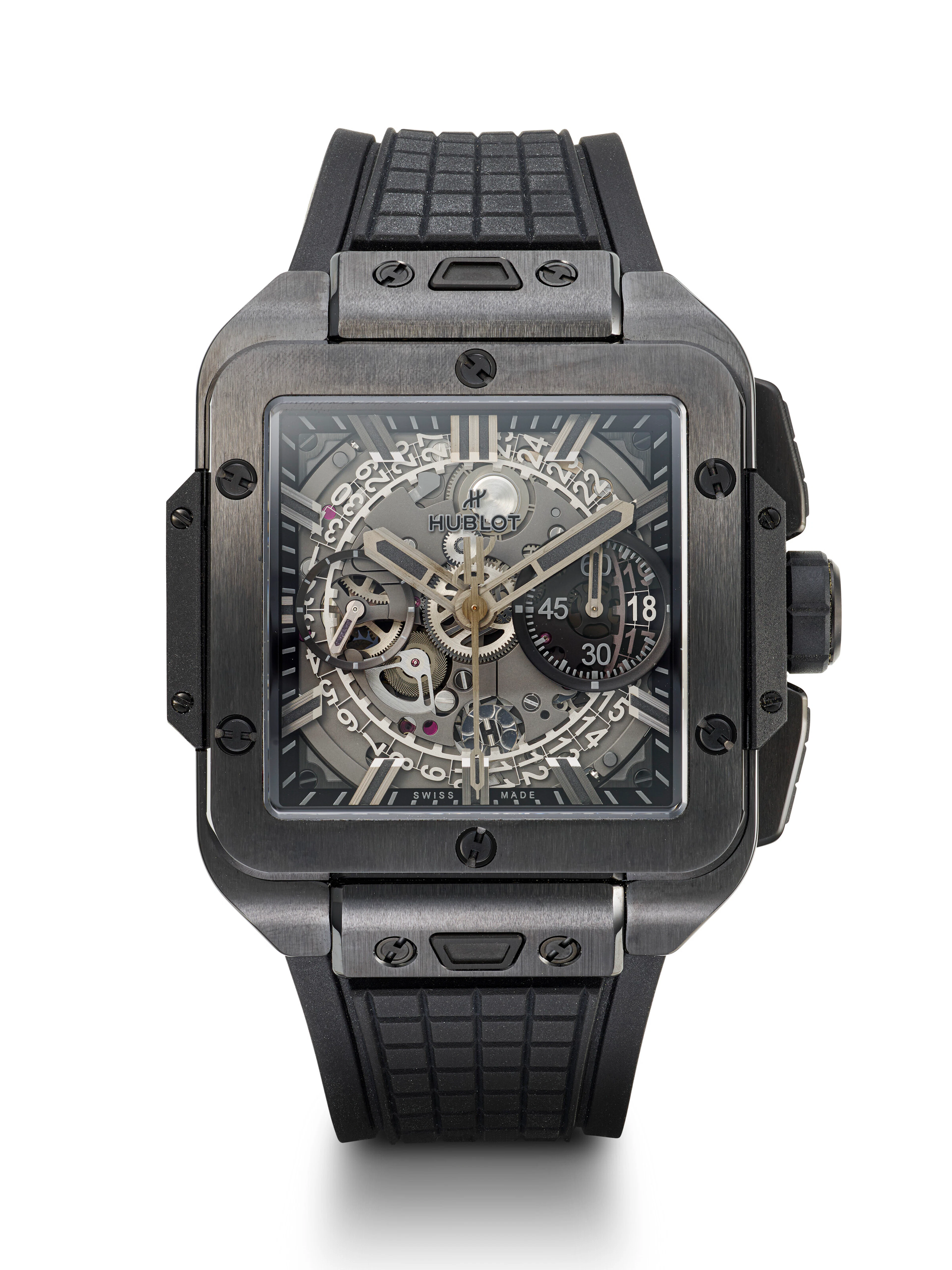 Hublot, Limited Edition Ceramic 'Square Bang Unico All Black', Ref.