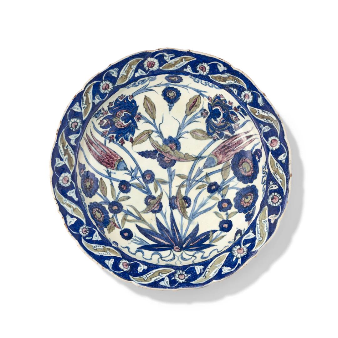 An Iznik 'Damascus-Style' Pottery Dish