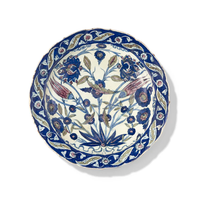 An Iznik 'Damascus-Style' Pottery Dish