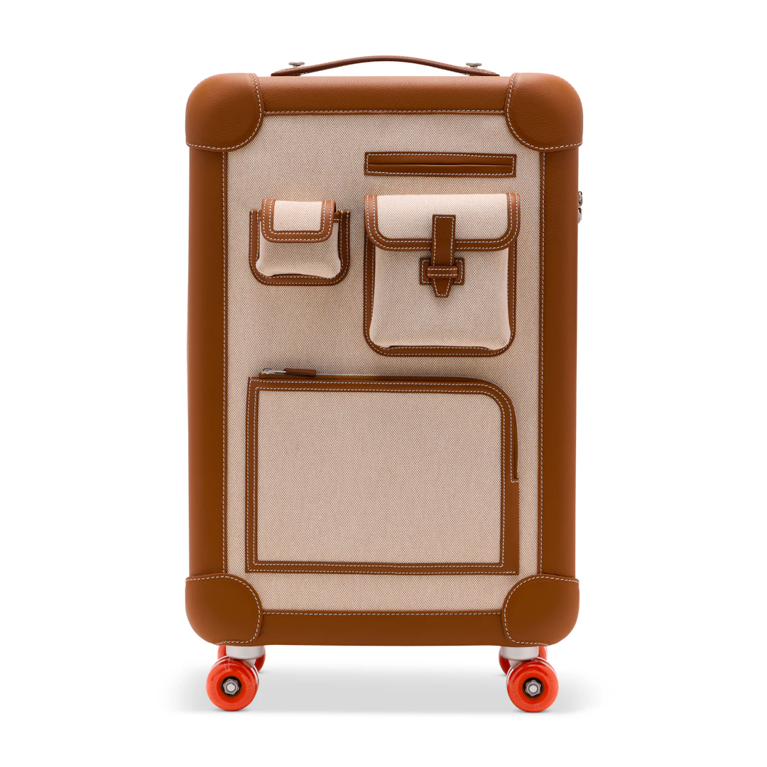 A Limited Edition Fauve Taurillon H Régate Leather & Toile R.m.s.
