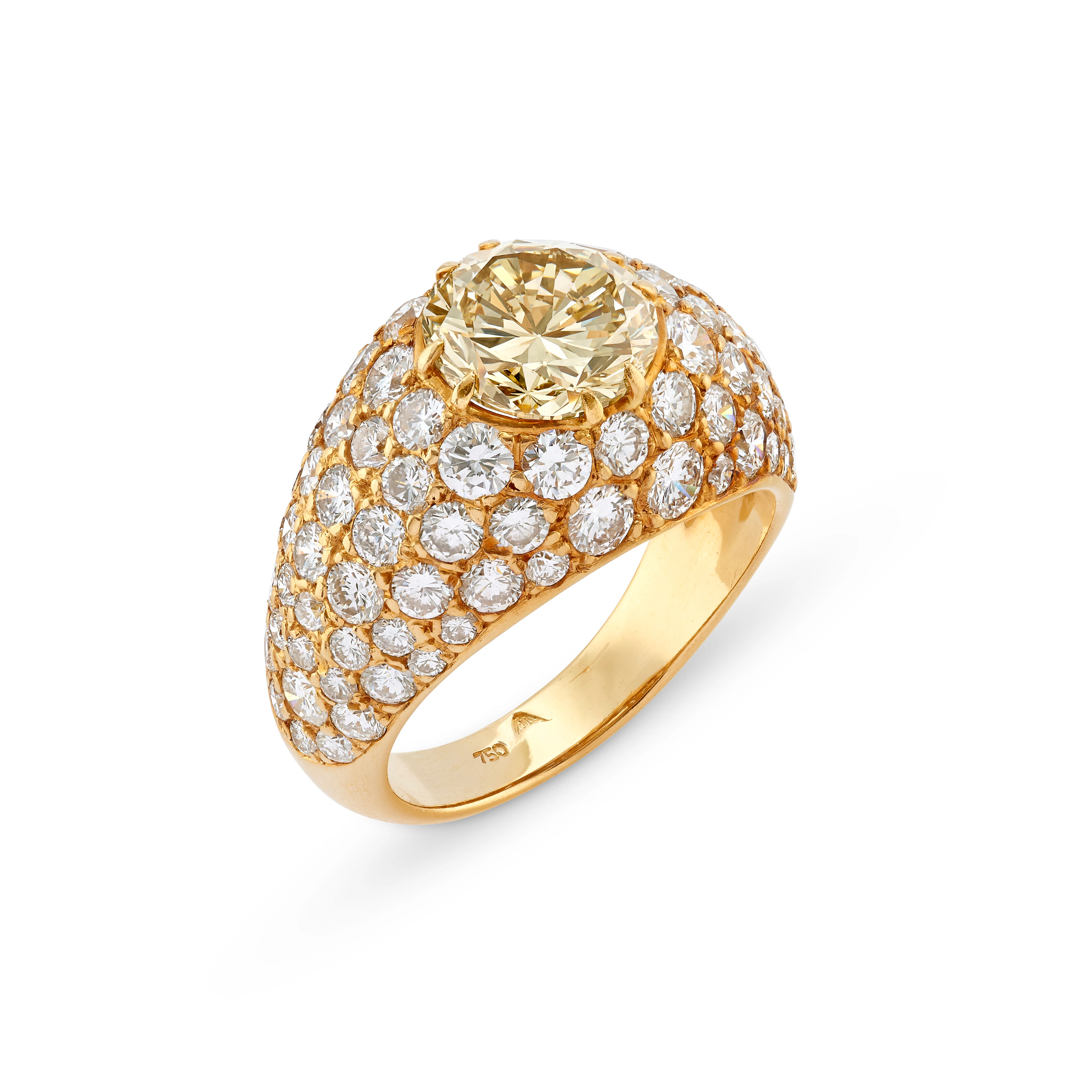 Van Cleef & Arpels Coloured Diamond and Diamond Ring