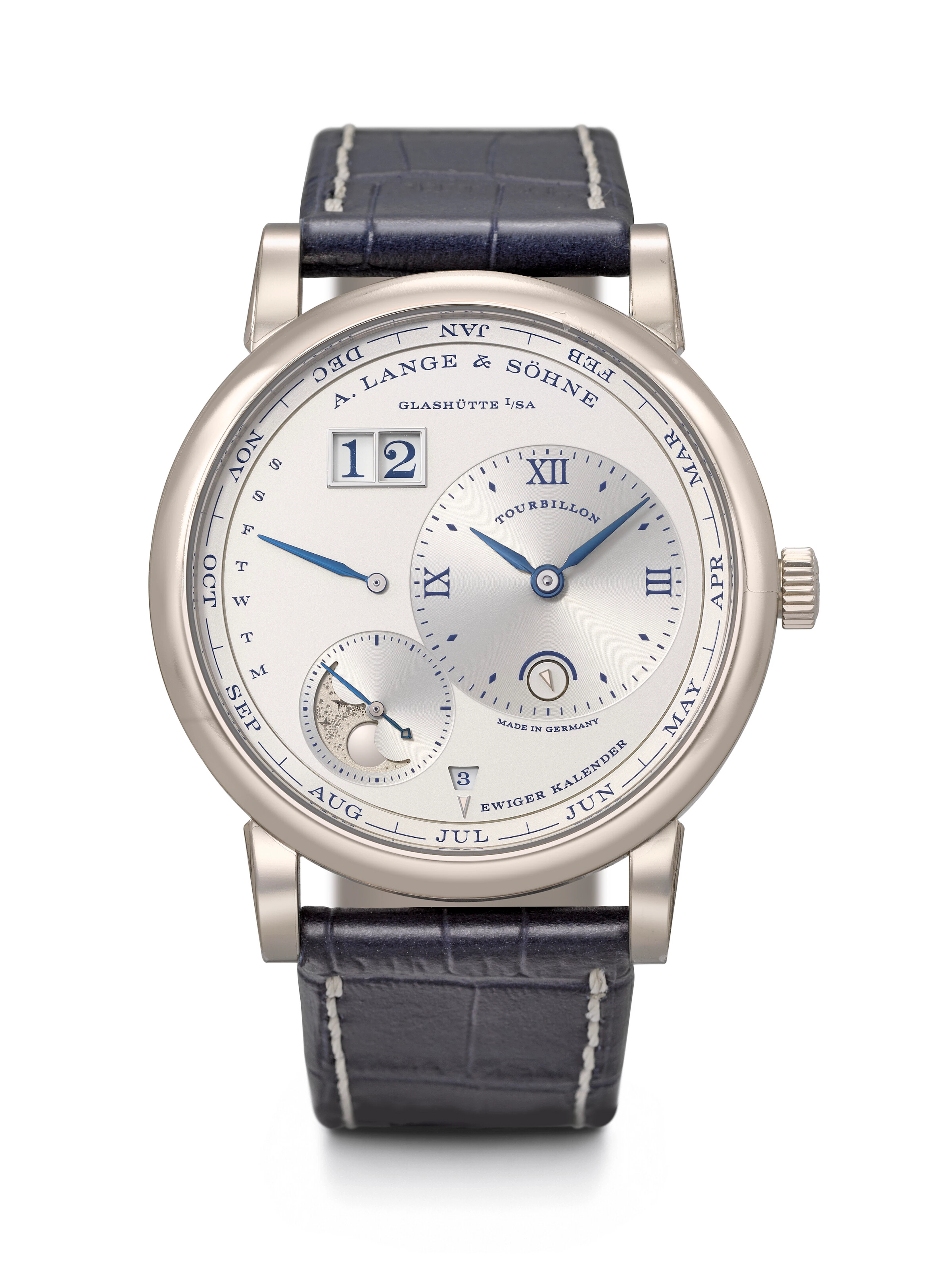 A. Lange & söhne. A Magnificent 18K White Gold Limited Edition Automatic