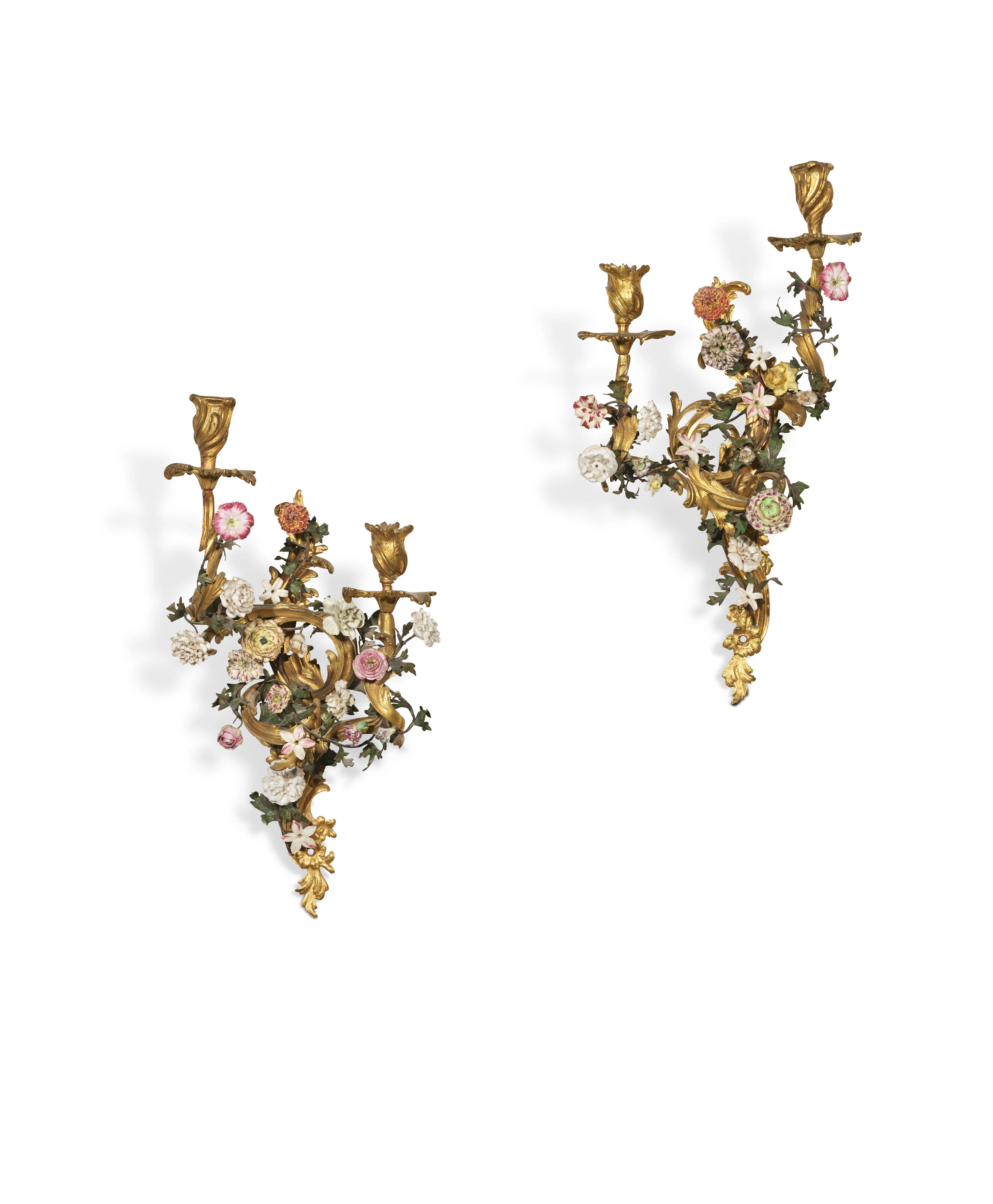 Paire D'appliques D'époque Louis Xv