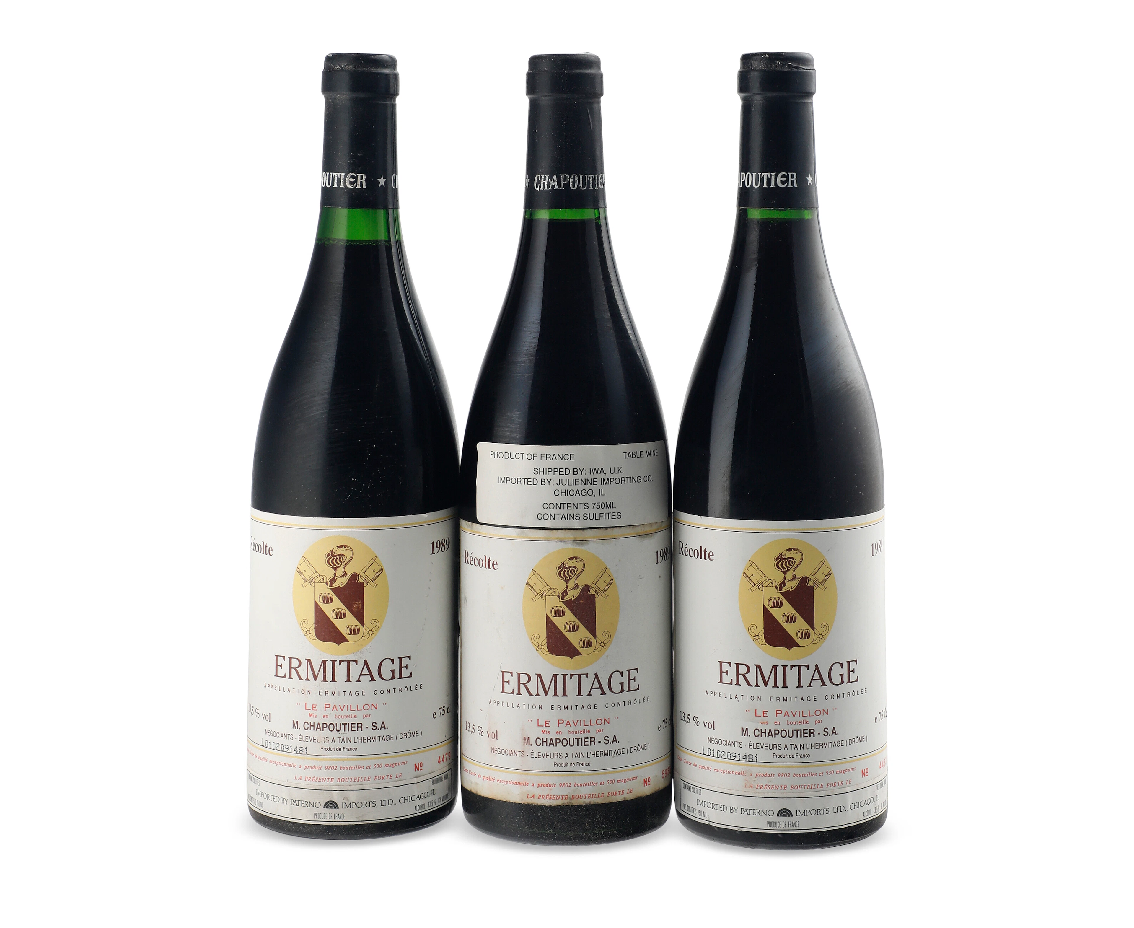 M. Chapoutier, Ermitage Le Pavillon 1989