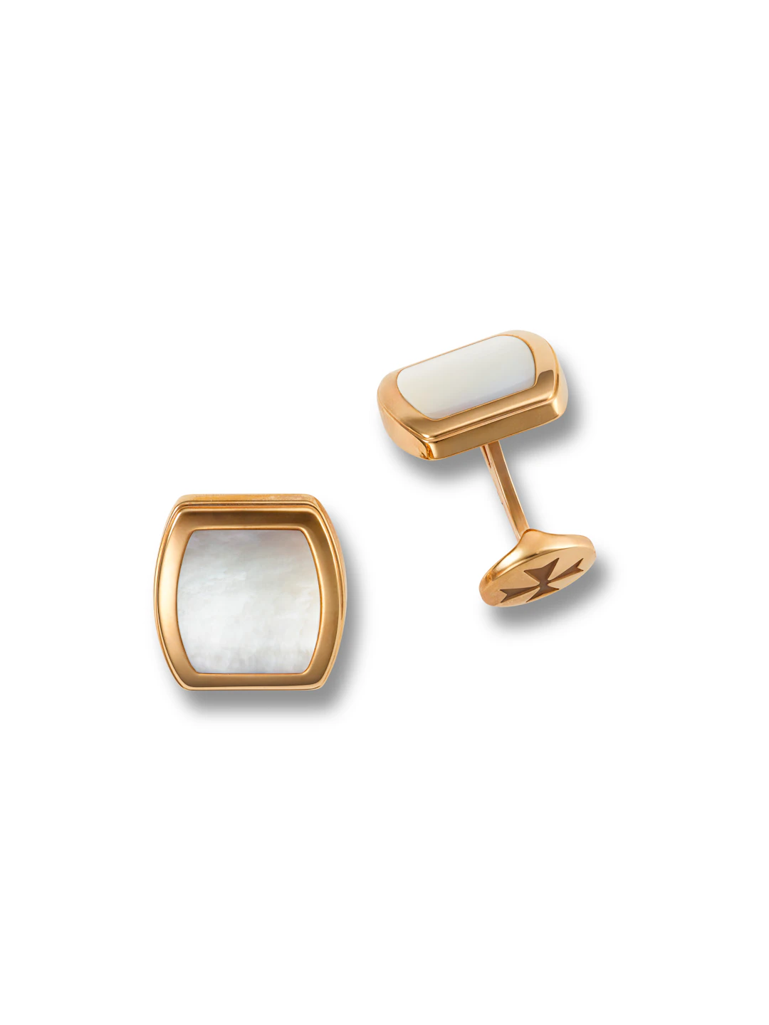 Vacheron Constantin, Pair of Yellow Gold and Mother-Of-Pearl Cufflinks