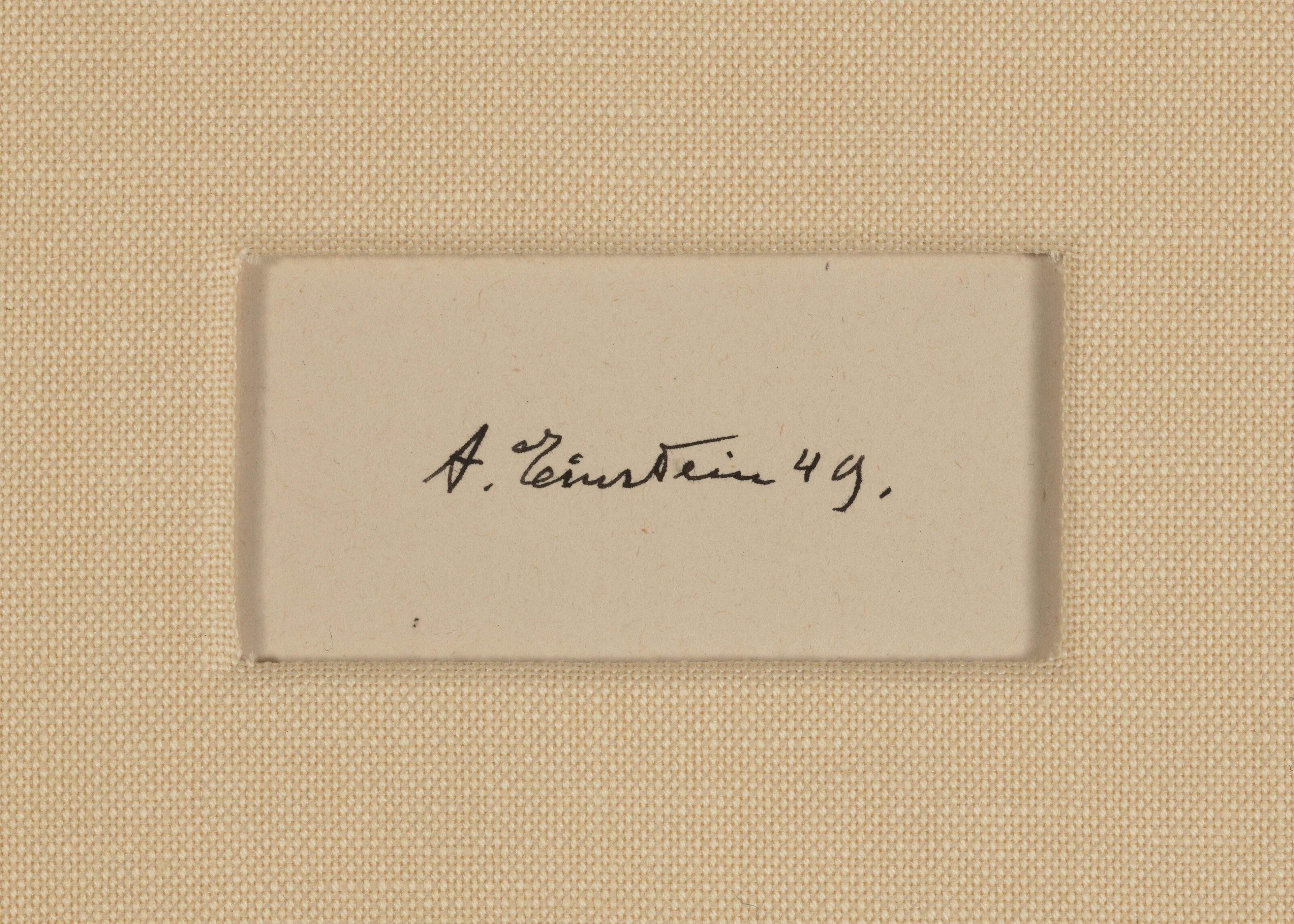 Albert Einstein's Signature