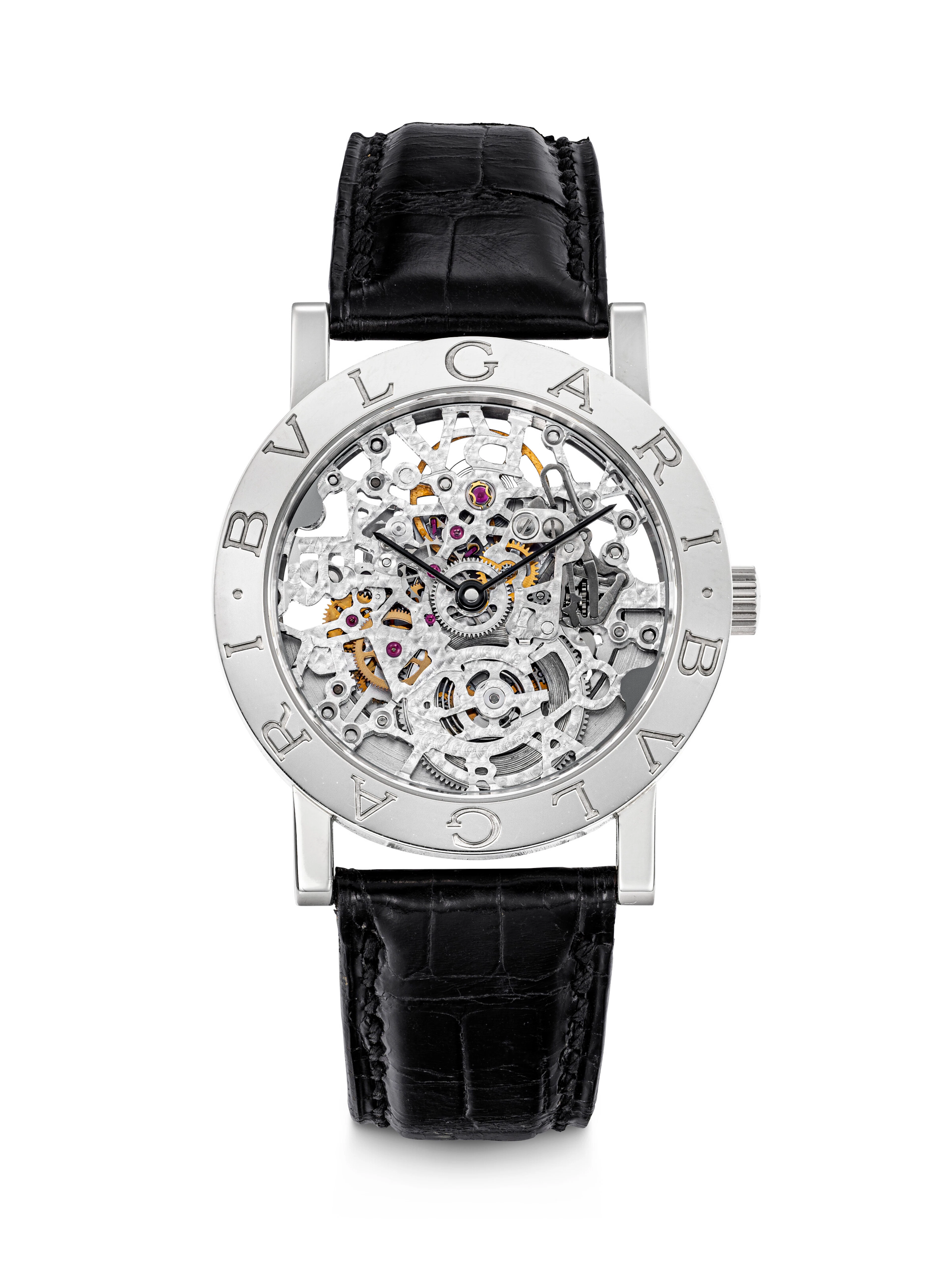 Bulgari, White Gold Skeletonised Wristwatch, Ref. Bb W 33 Gl Sk P
