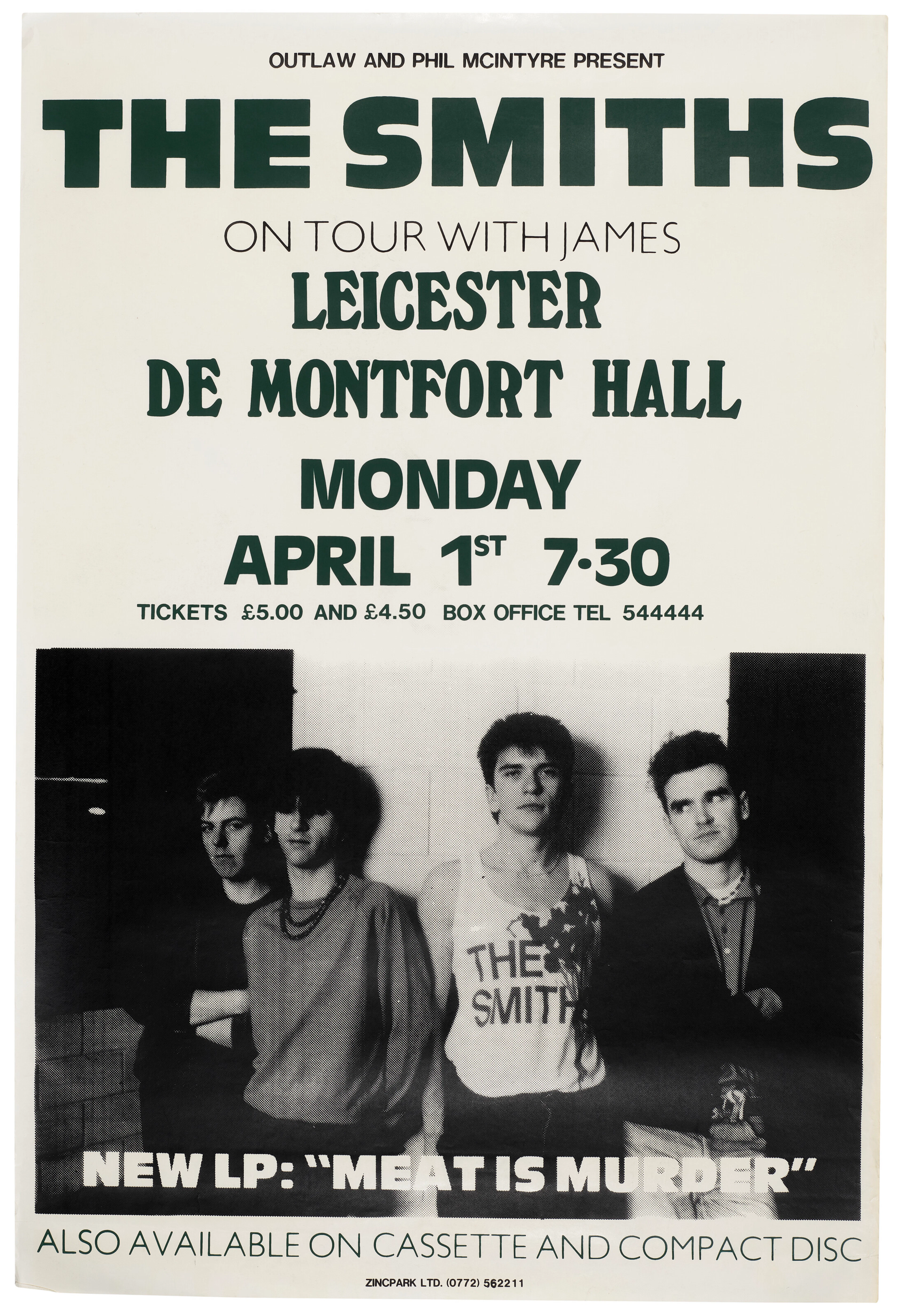 The Smiths: a Uk Concert Poster, 1985