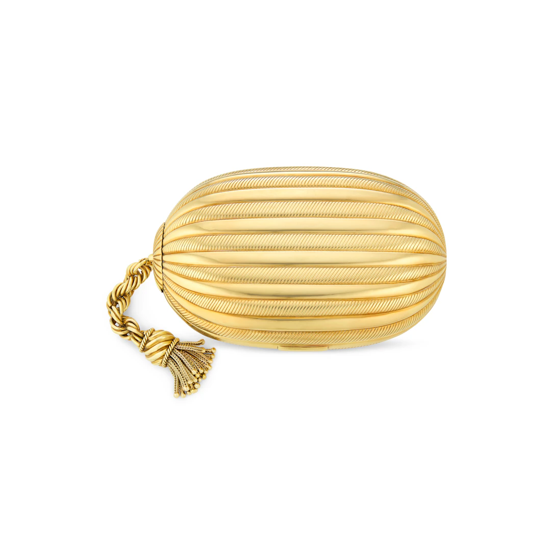 Bulgari Gold 'Melone' Evening Bag