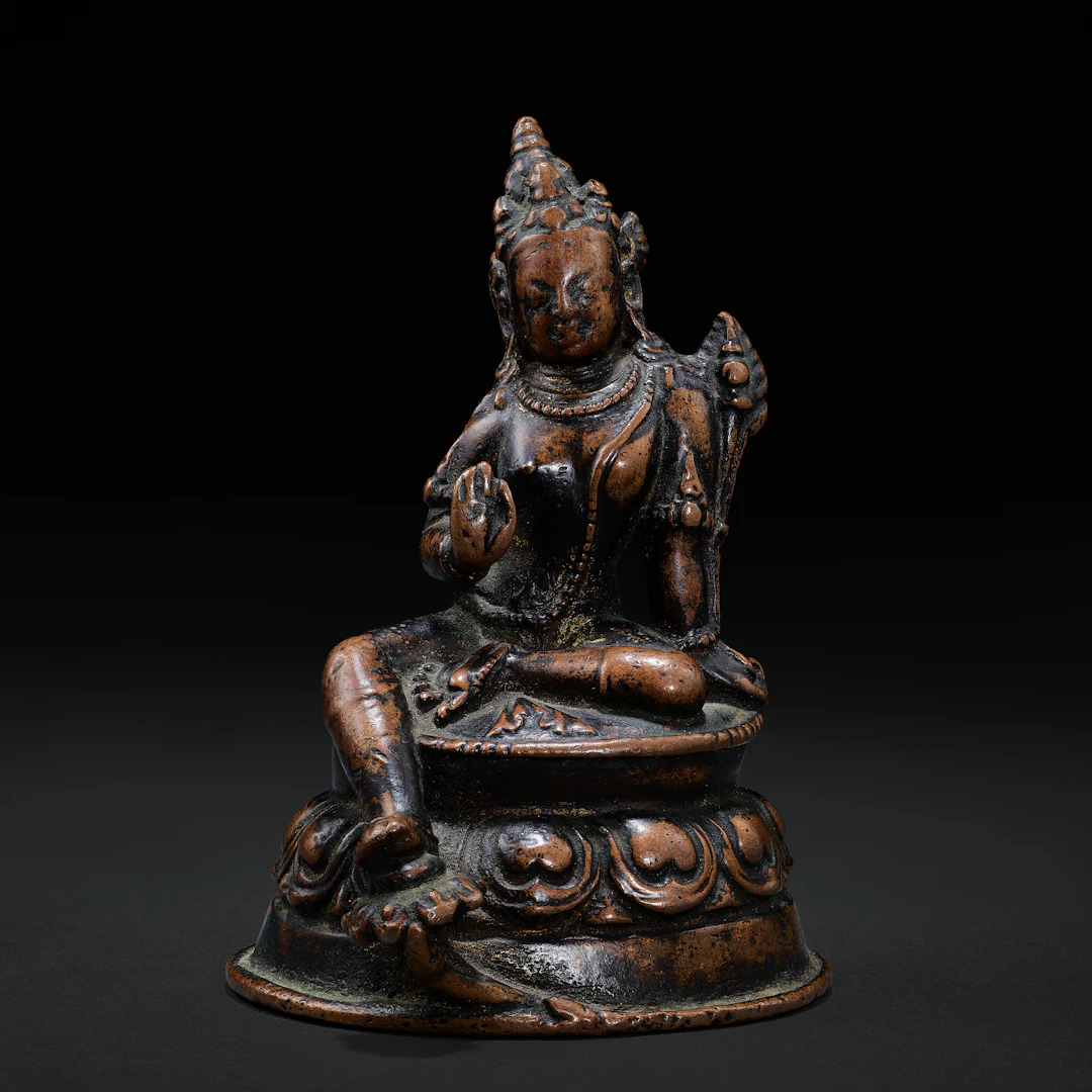 A Copper Alloy Figure of Maitreya
