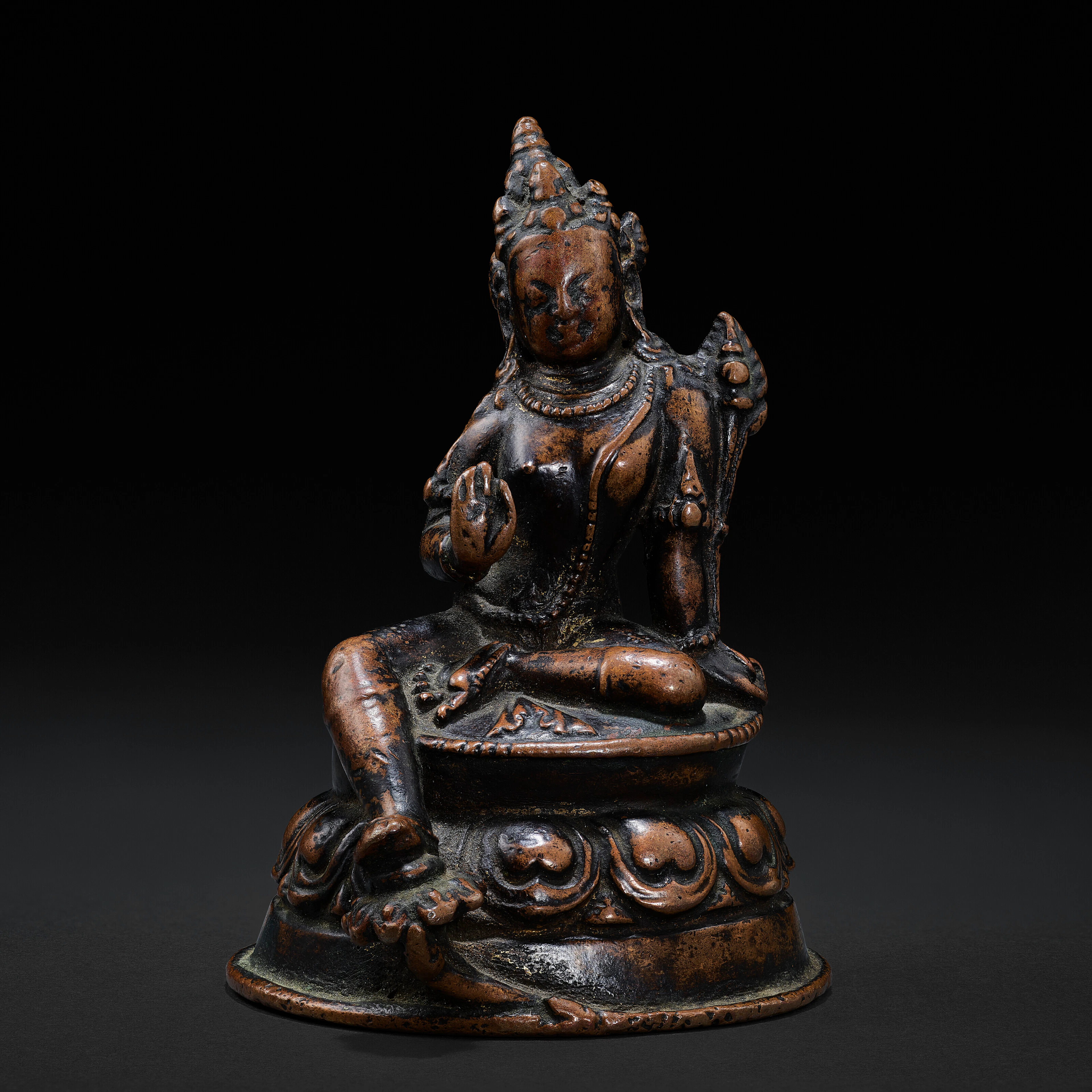 A Copper Alloy Figure of Maitreya