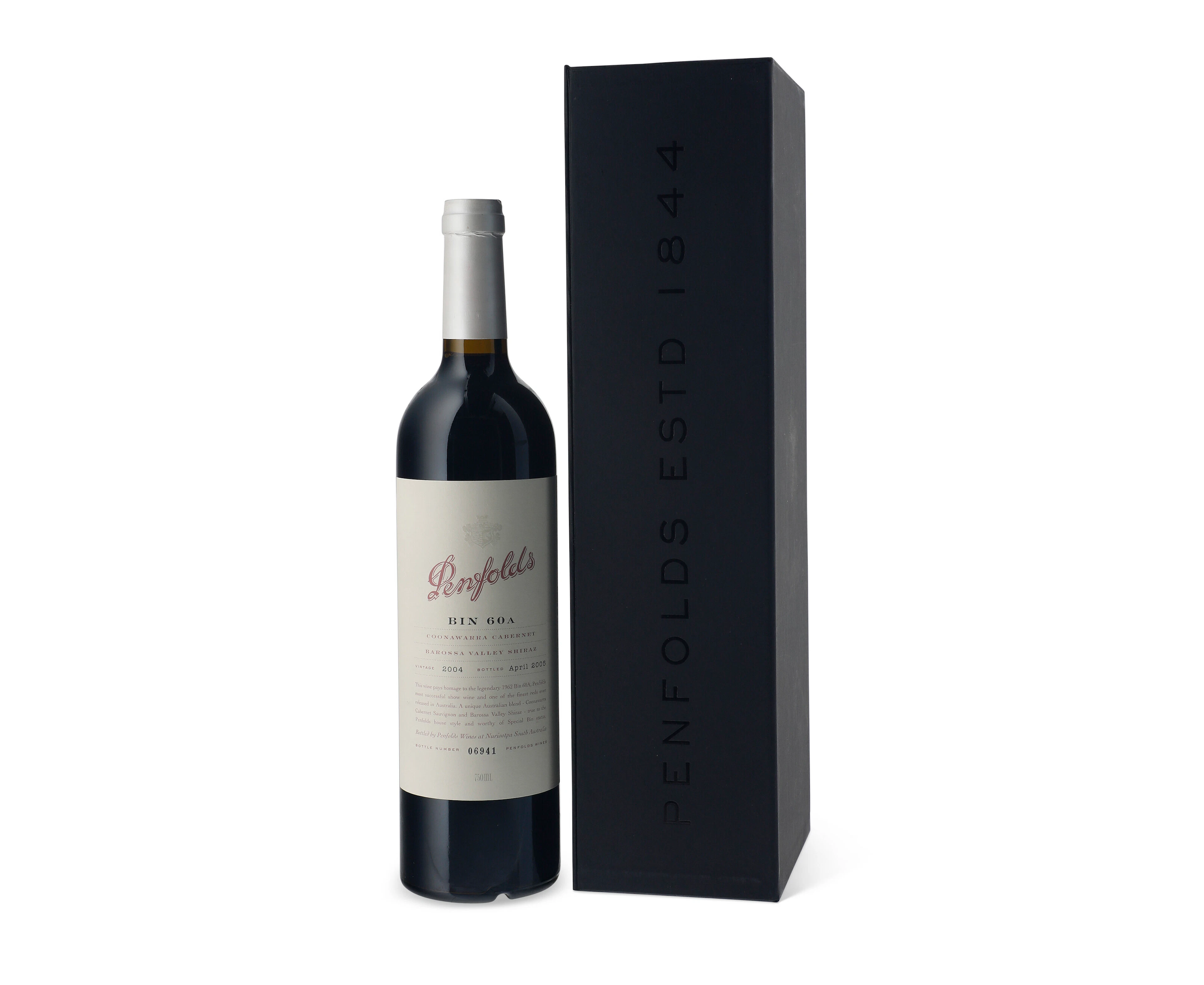Penfolds, Coonawarra Cabernet Barossa Valley Shiraz Bin 60A 2004