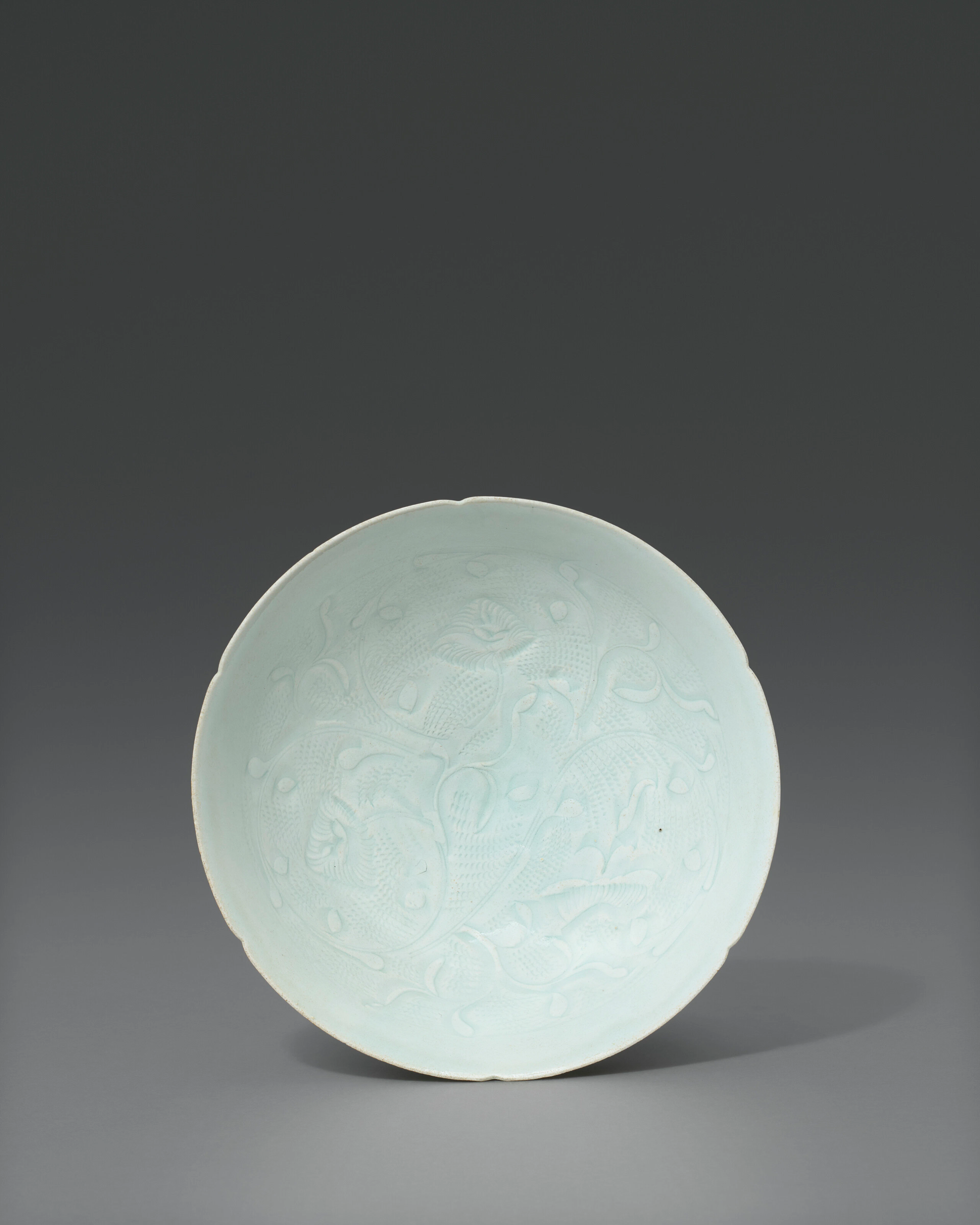 A Carved Qingbai 'Floral Scroll' Bowl
