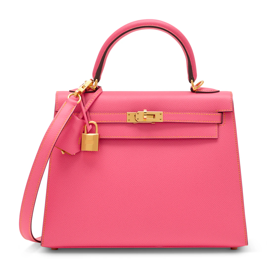 A Special Order Rose Azalée & Jaune D'or Epsom Leather Sellier Kelly