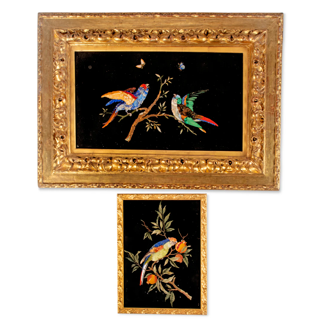 Two Italian Pietra Dura Plaques