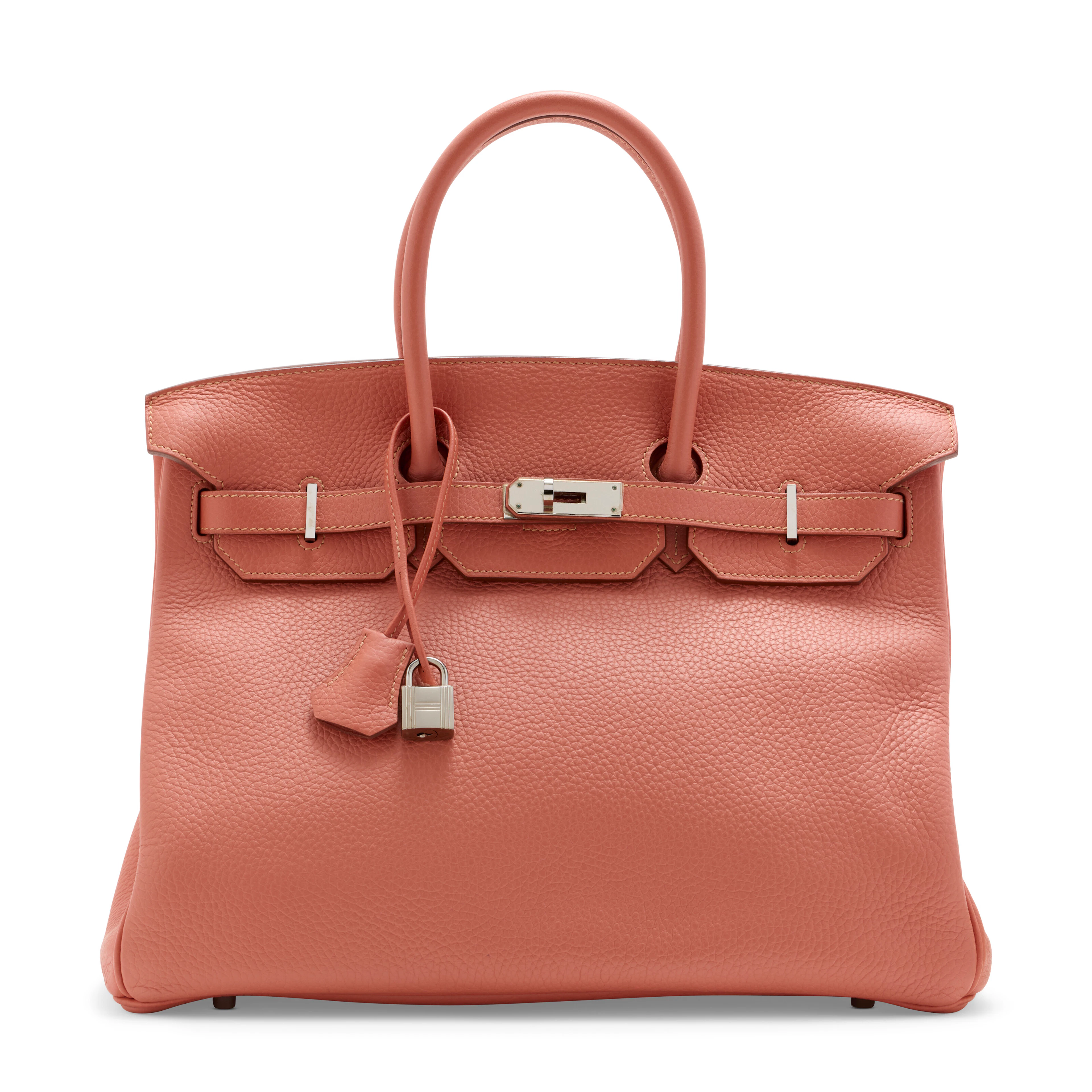 A Crevette Clémence Leather Birkin 35 with Palladium Hardware