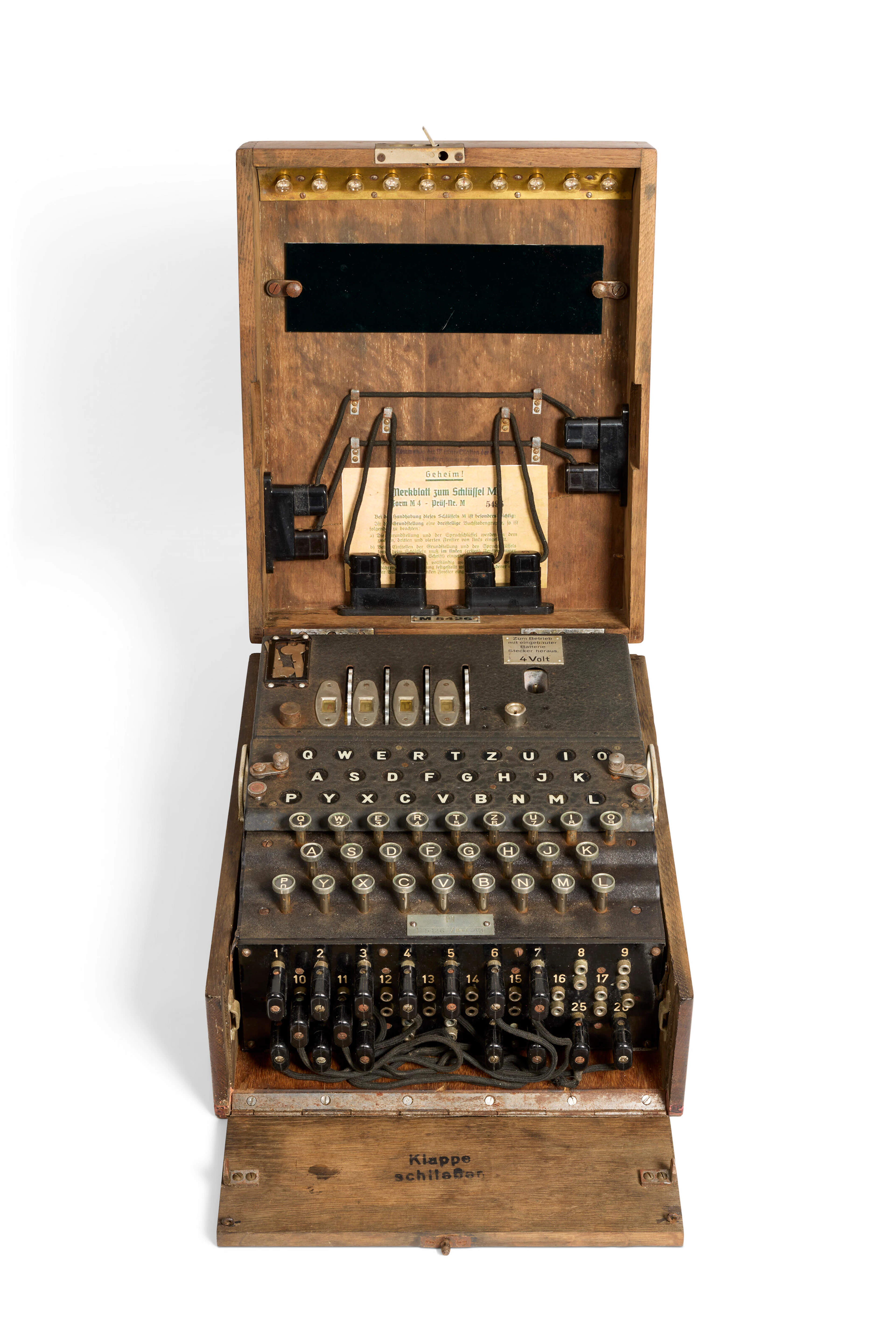 MACHINE DE CHIFFREMENT ENIGMA À QUATRE ROTORS
