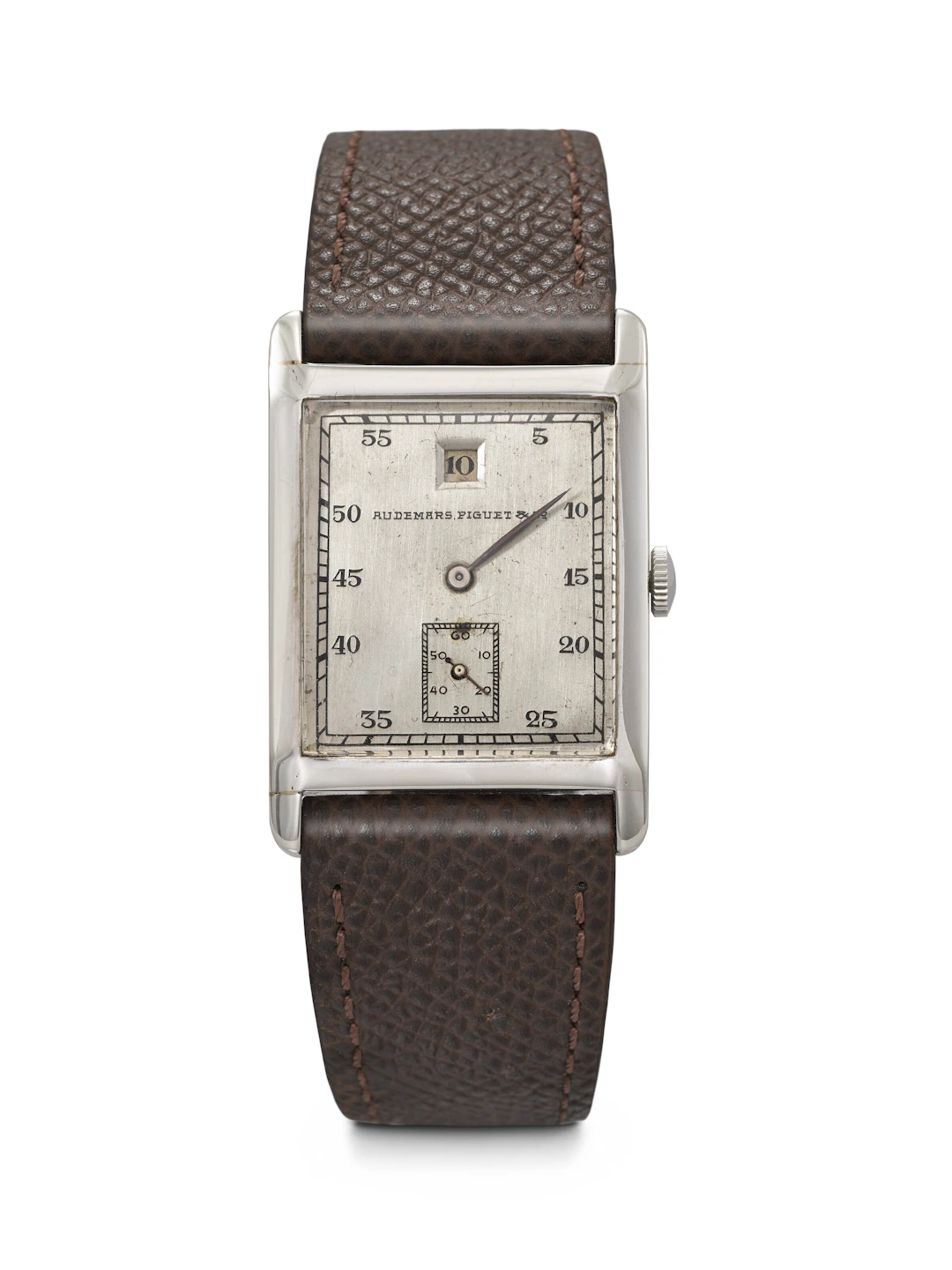 Audemars Piguet. An Extremely Rare and Unusual 18K White Gold Rectangular-Shaped