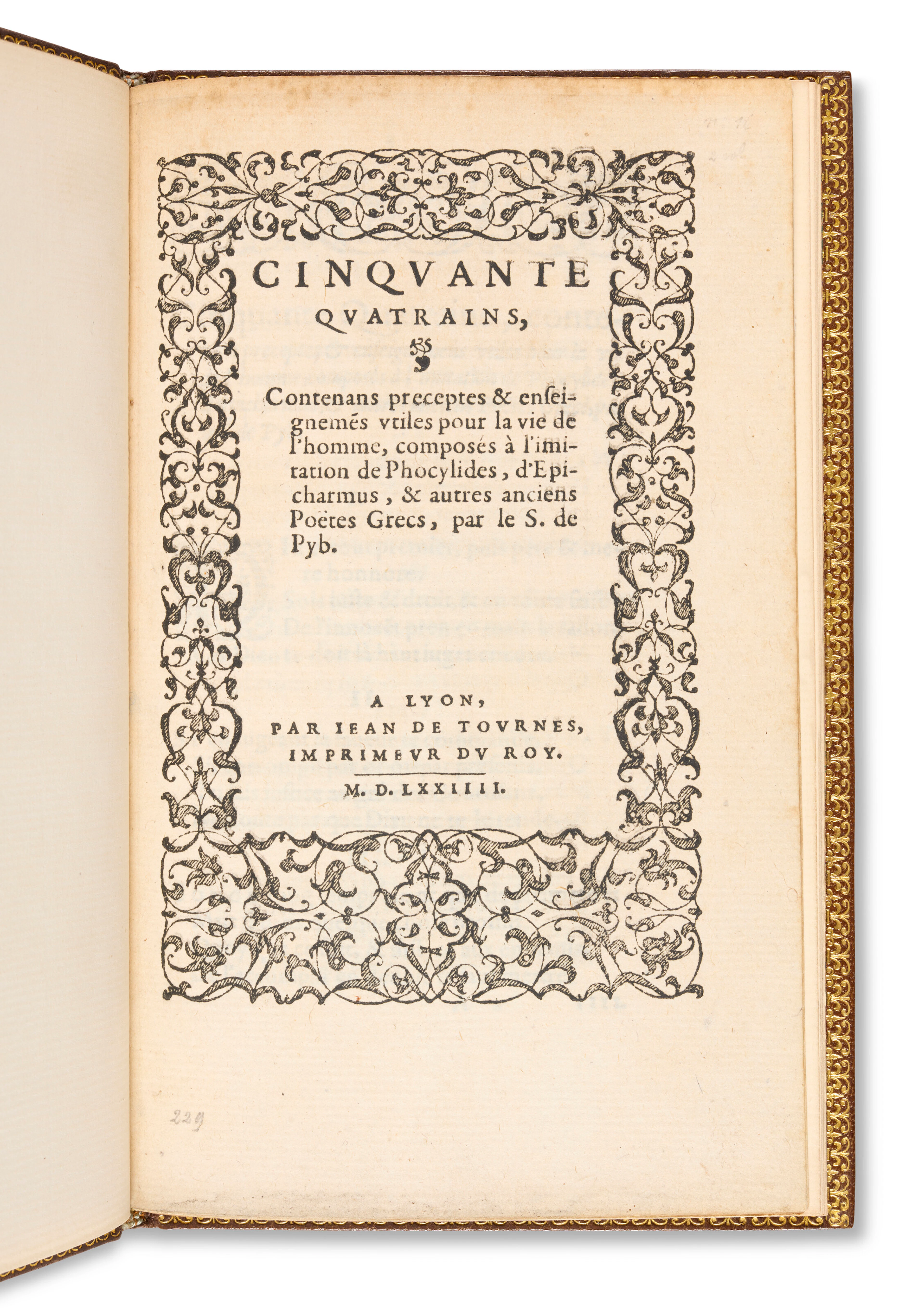 PIBRAC, Guy du Faur, seigneur de (1529-1584)