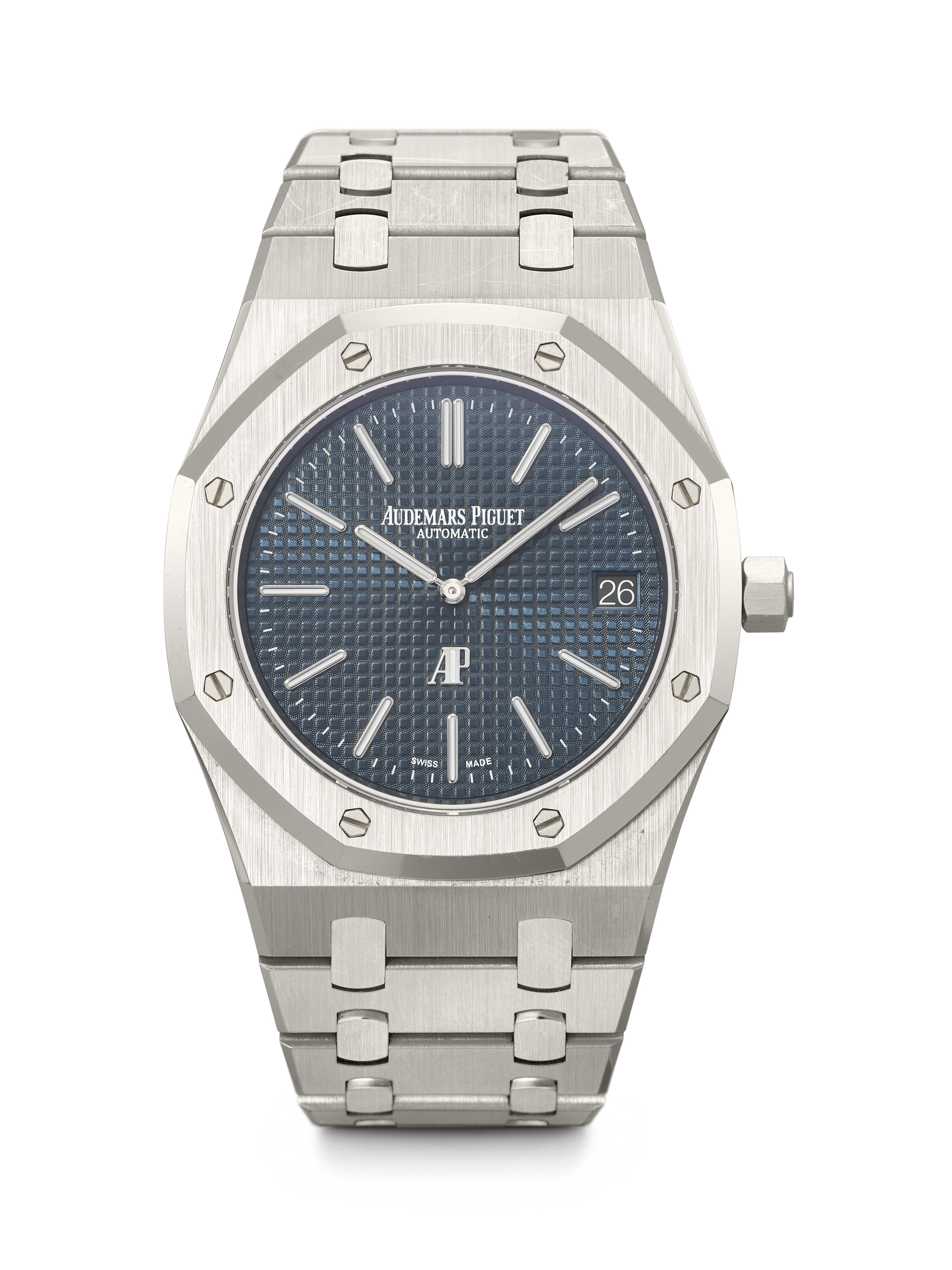 AUDEMARS PIGUET. A COVETED STAINLESS STEEL AUTOMATIC WRISTWATCH WITH